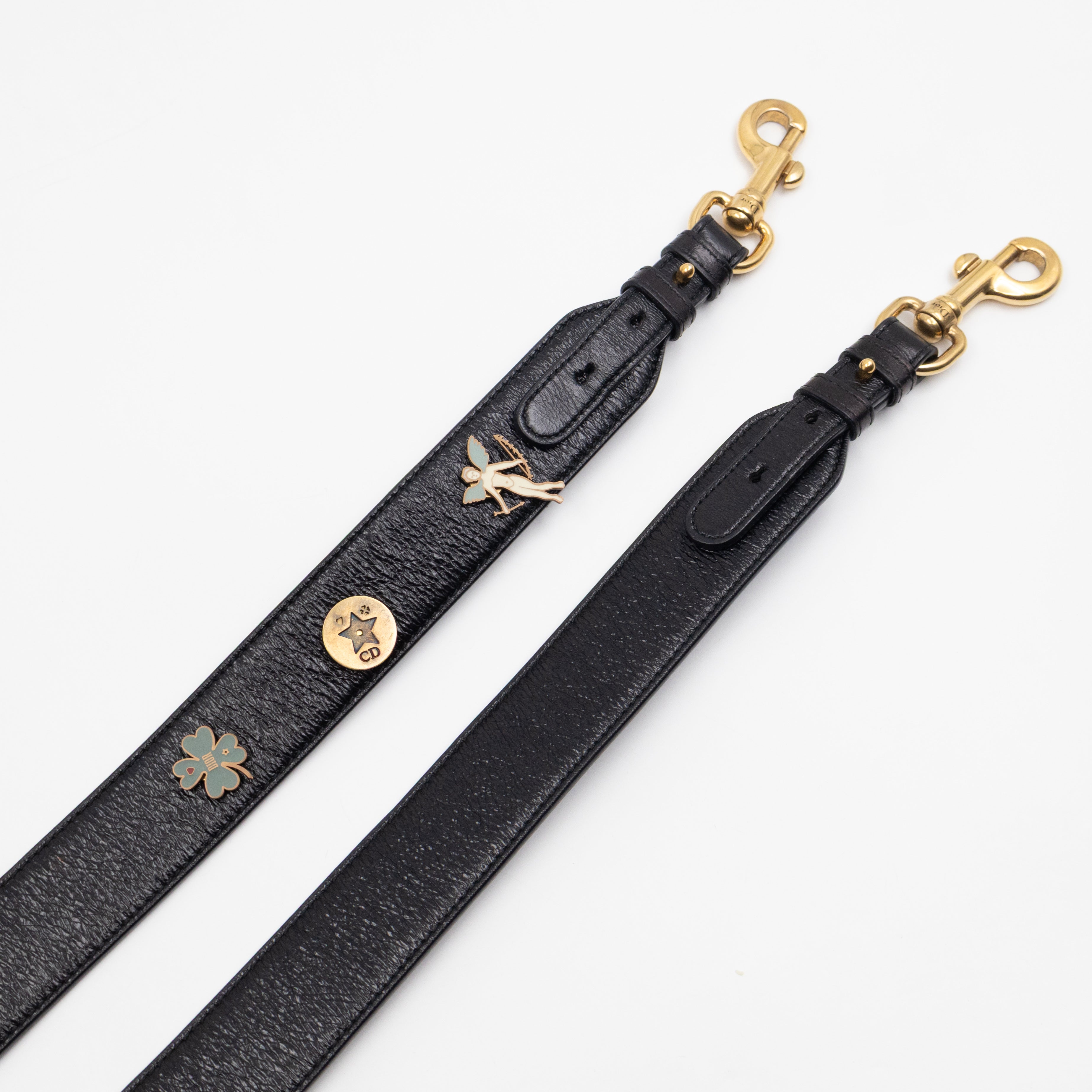Lady Dior Small My ABCDior Black Cannage Crinkled Patent Leather