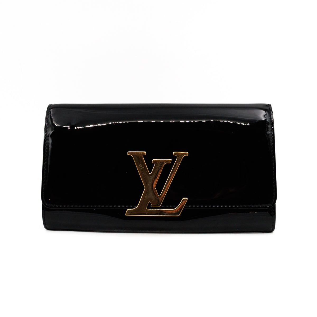 Louise Clutch Vernis Black
