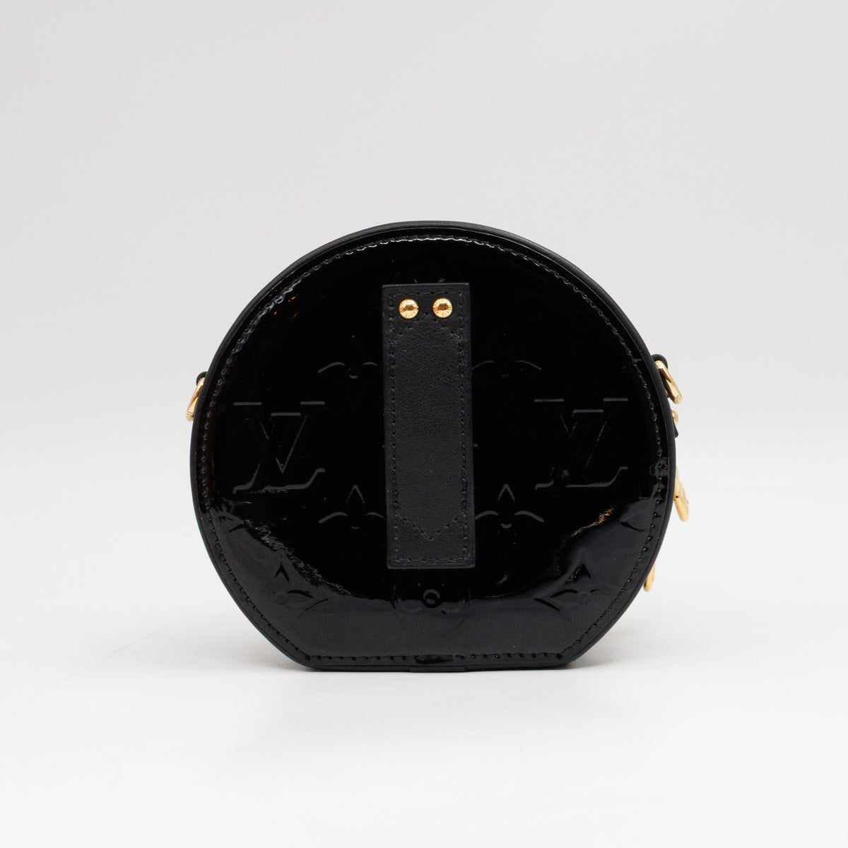 Mini Boite Chapeau Black Vernis Gold