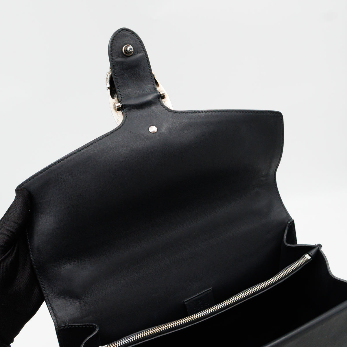 Dionysus Medium Black Suede Leather