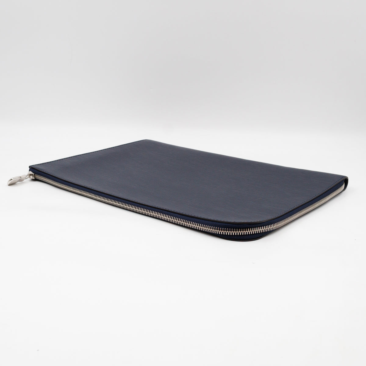 Pochette Jour GM Initials Circle Dark Blue Epi Leather