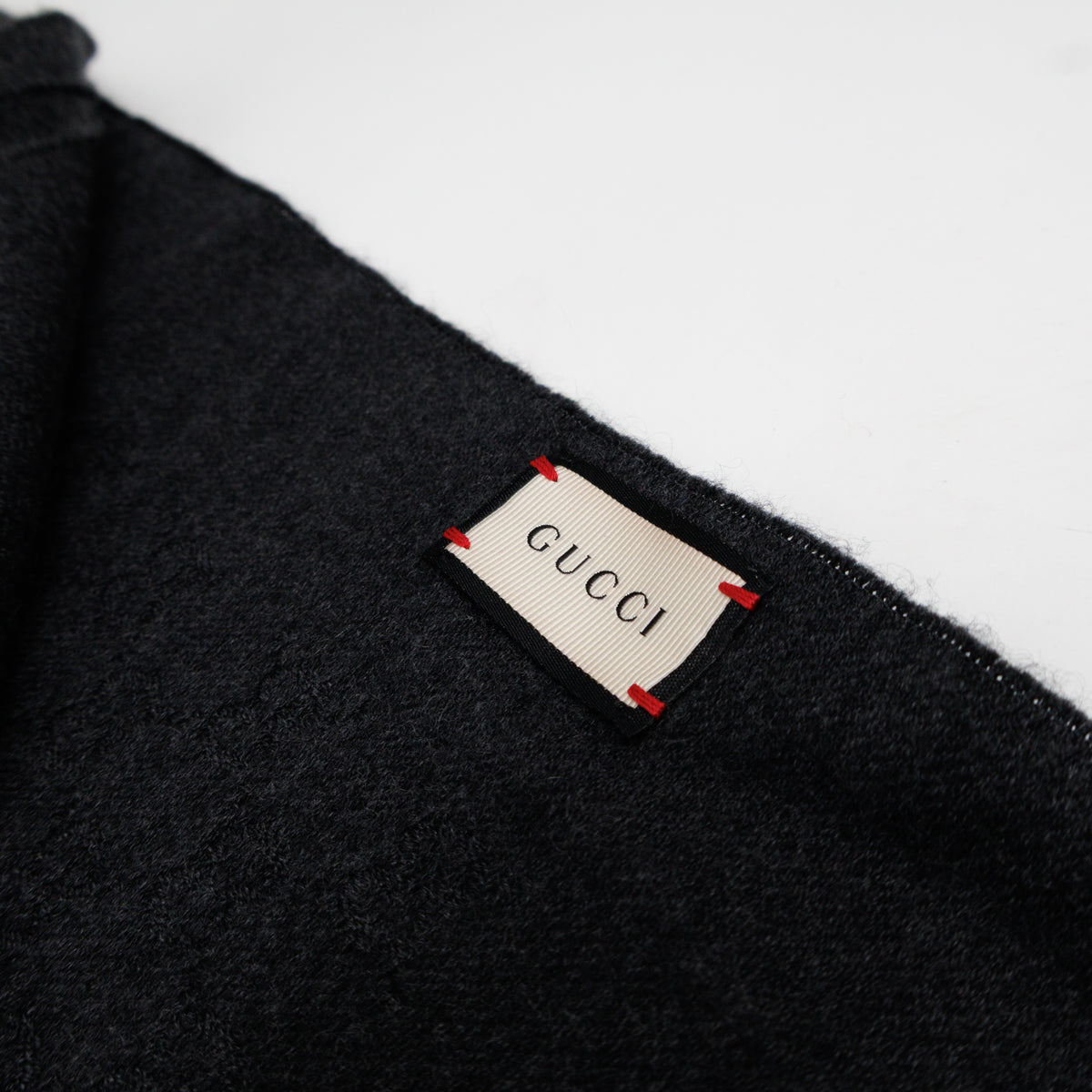 GG Wool Scarf Grey