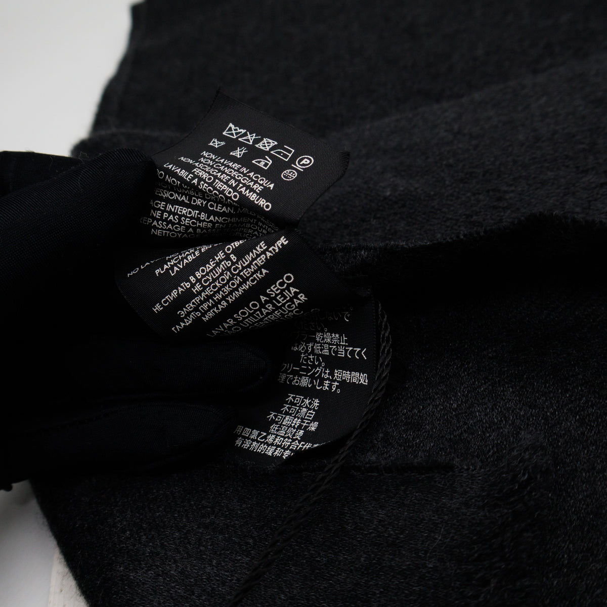 GG Wool Scarf Grey