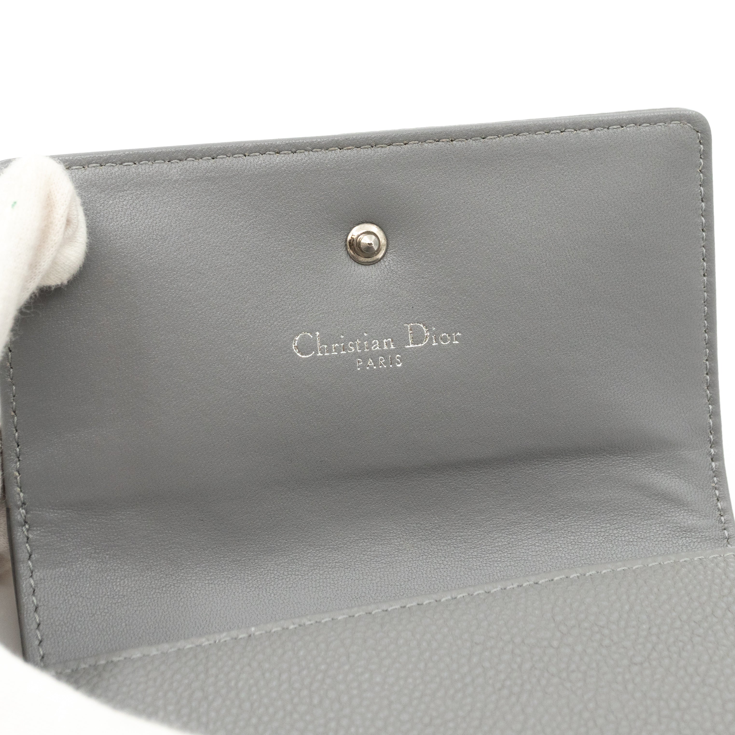 Diorama Elancee Wallet Grey Leather