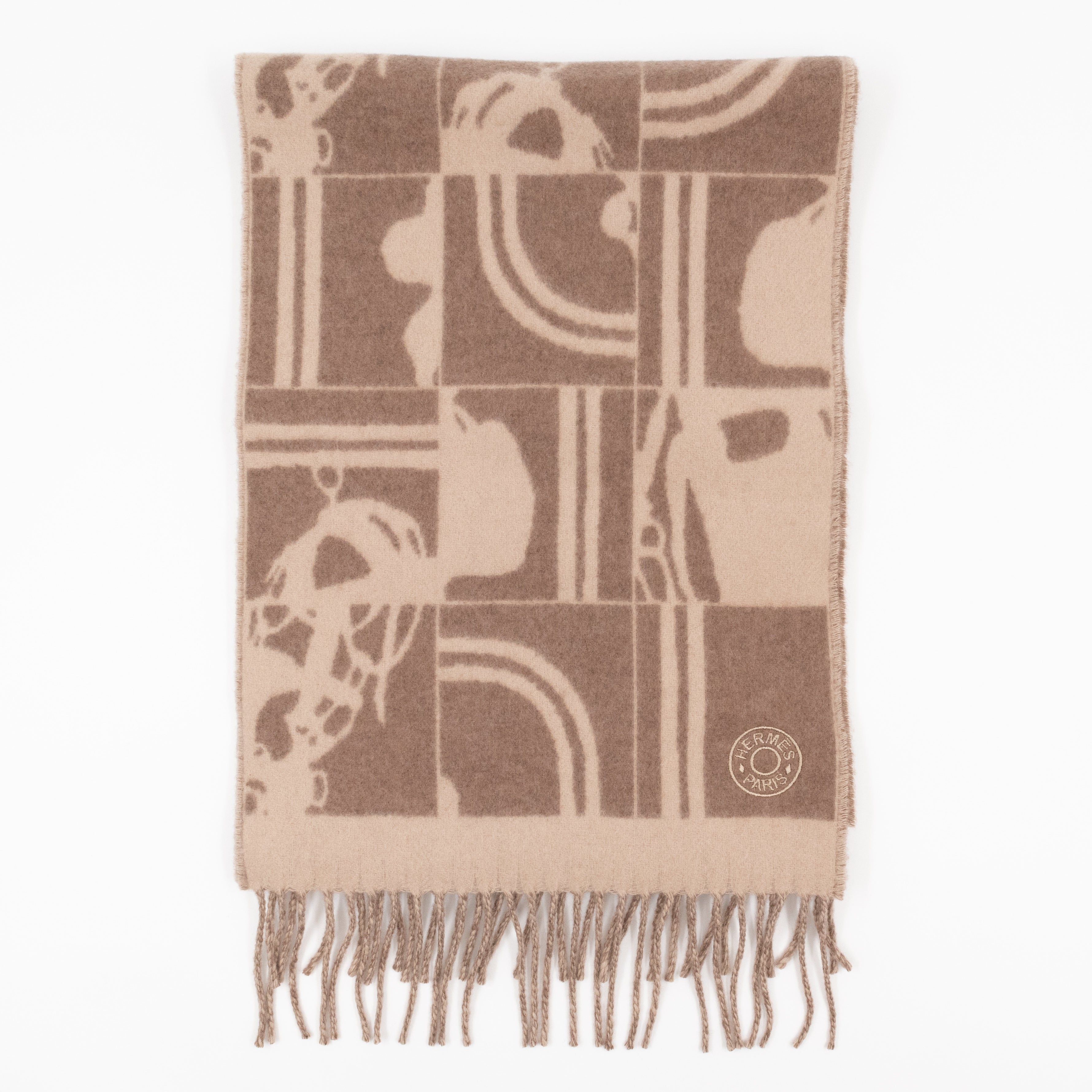 Brides de Gala en Desordre Muffler Cashmere Scarf Taupe Beige