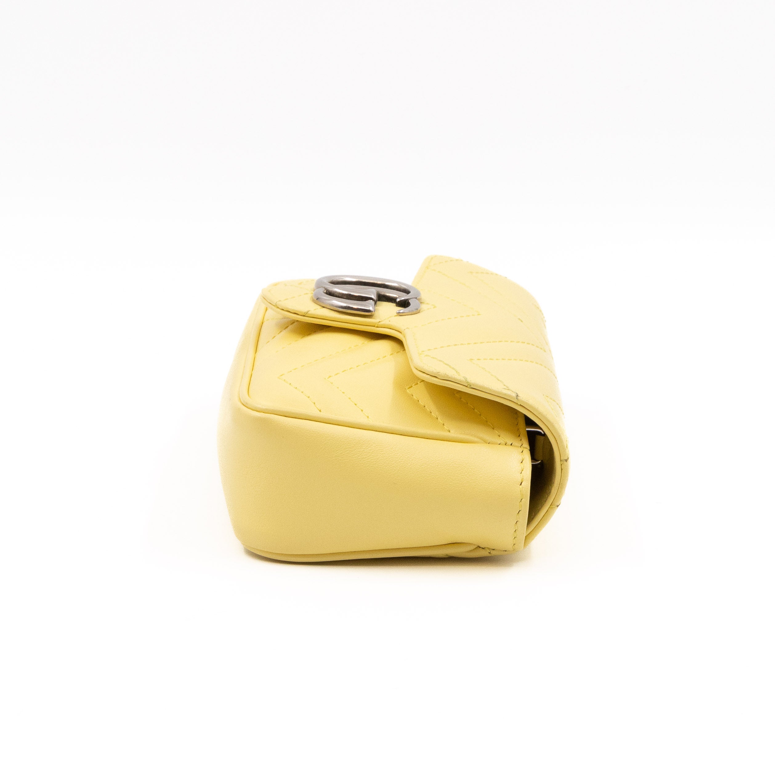 GG Marmont Flap Matelassé Super Mini Yellow