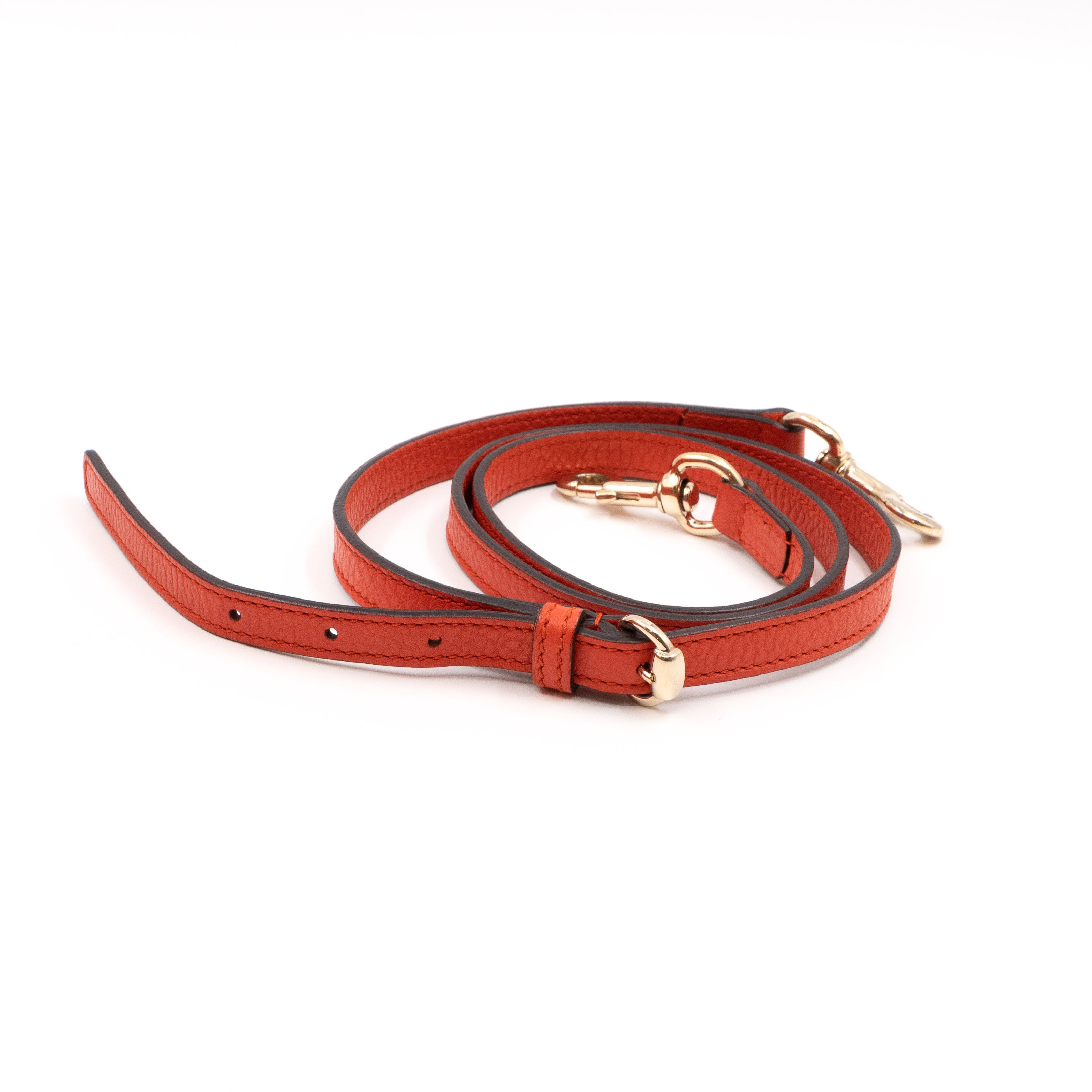 Soho Two Way Shoulder Bag Orange Leather