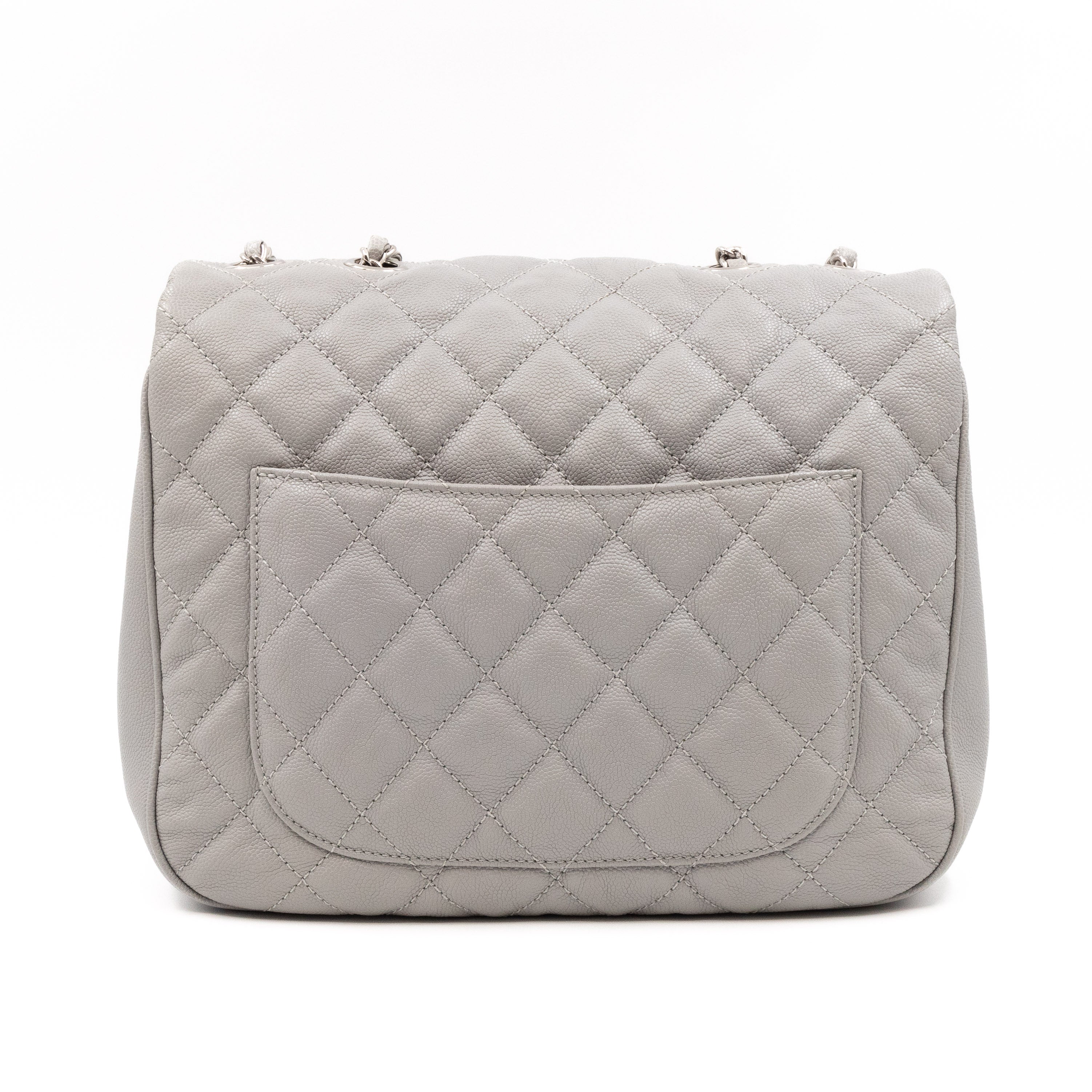 Classic Flap Urban Companion Bag Grey Caviar Silver