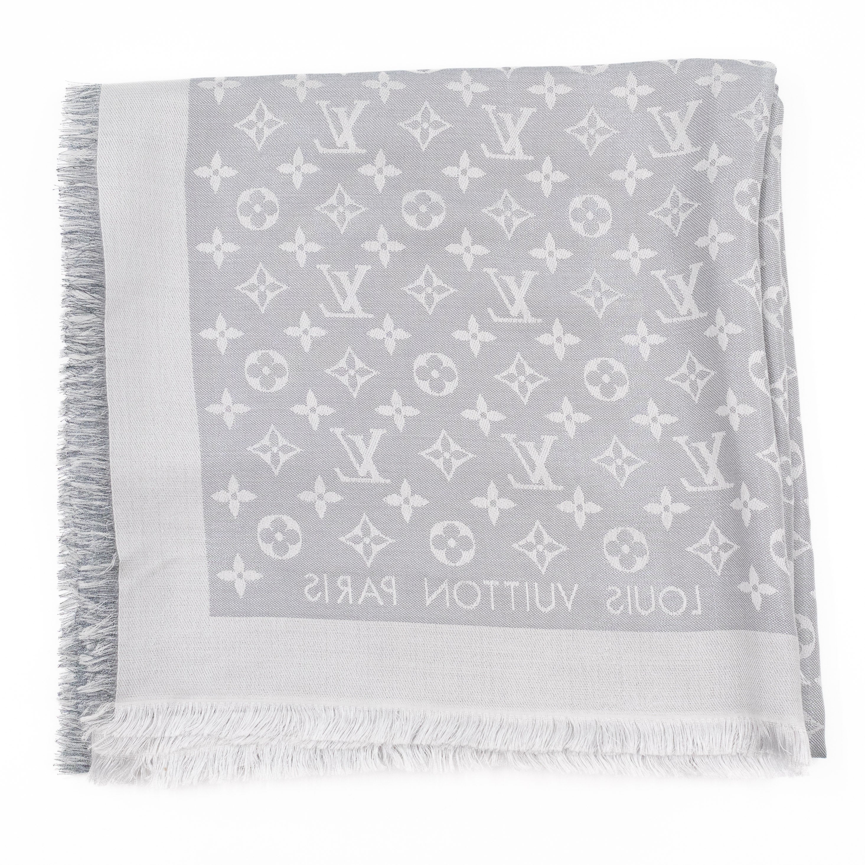 Monogram Shine Shawl Glacier