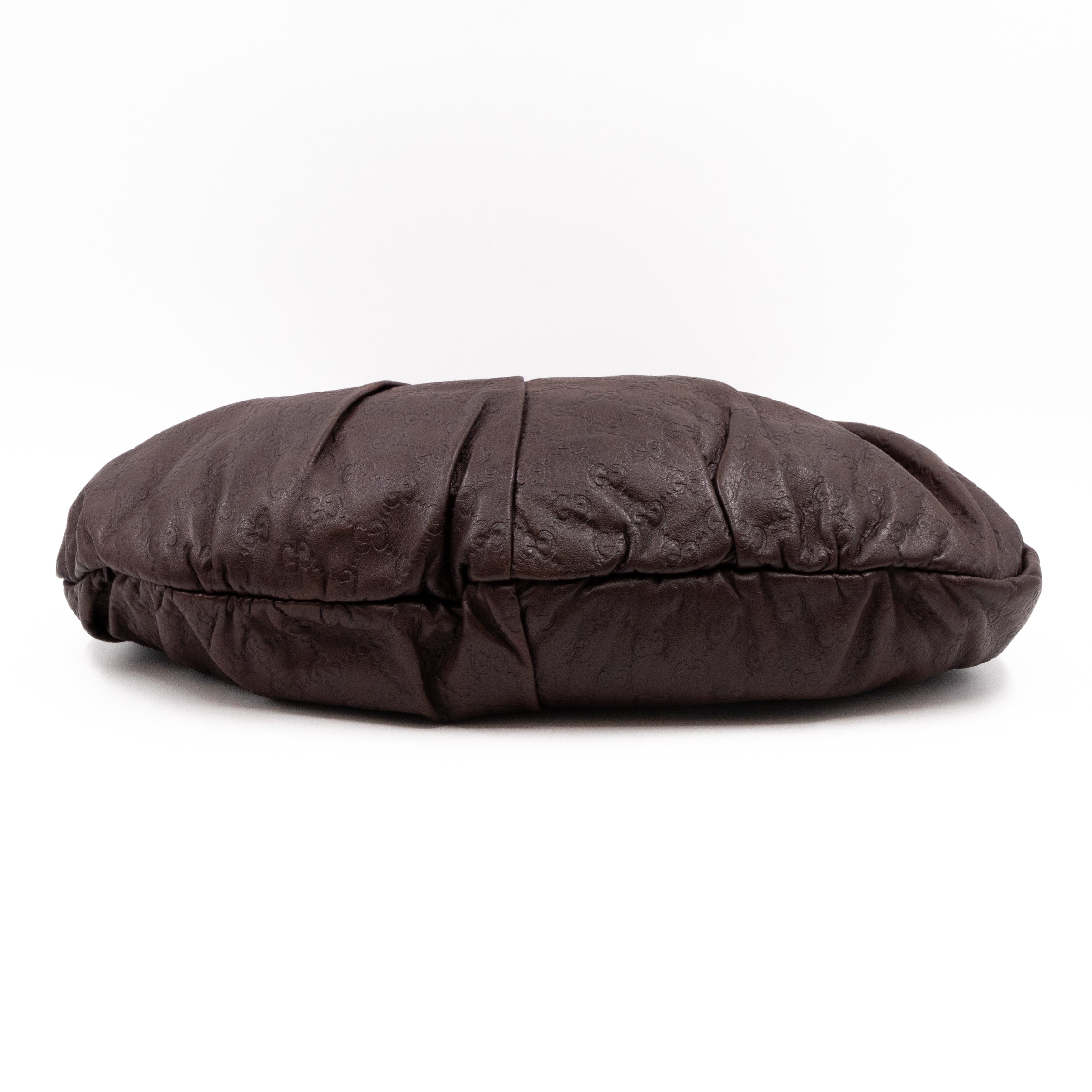 Studded Pelham Hobo Guccissima Leather Brown