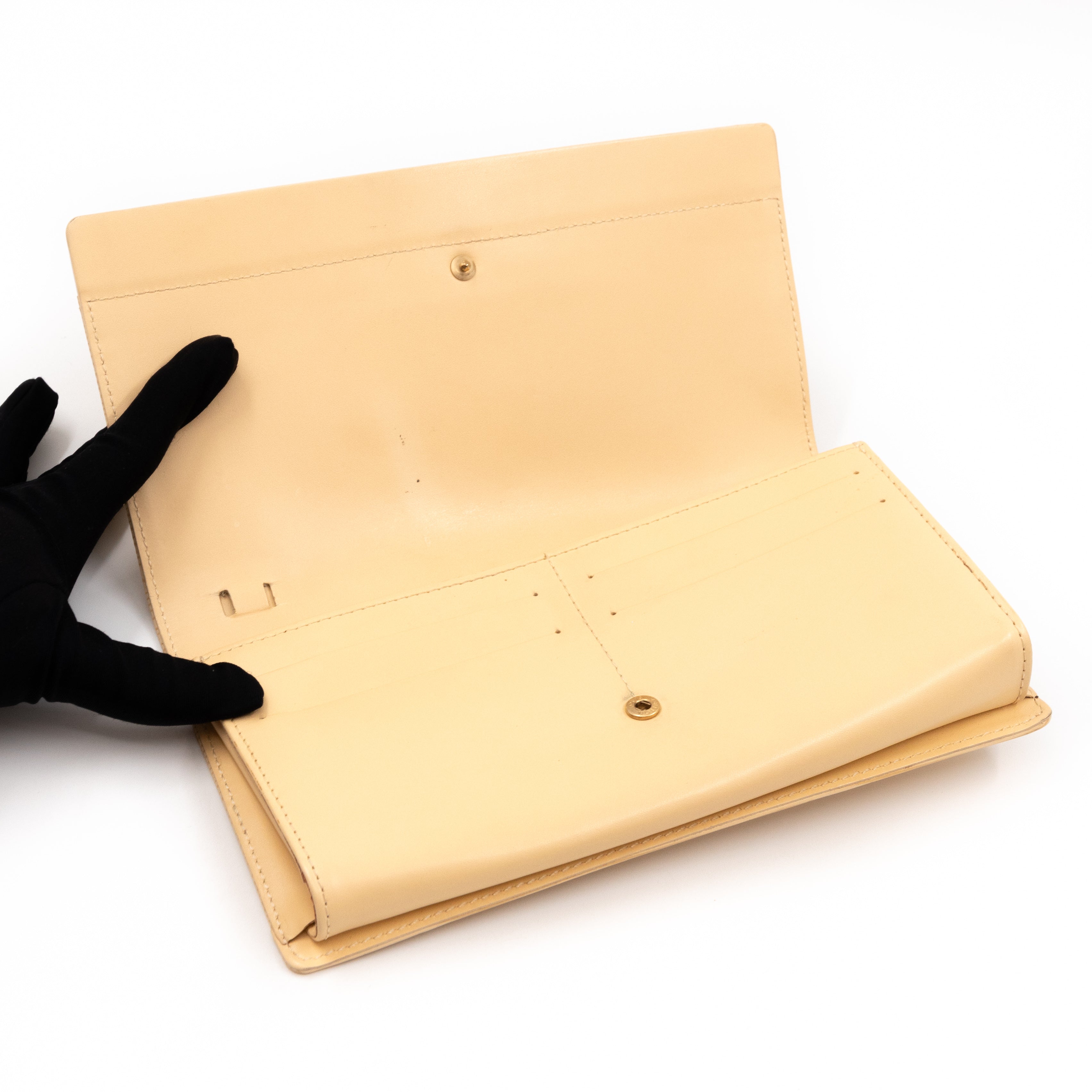 Honfleur Pochette Epi Leather Vanilla