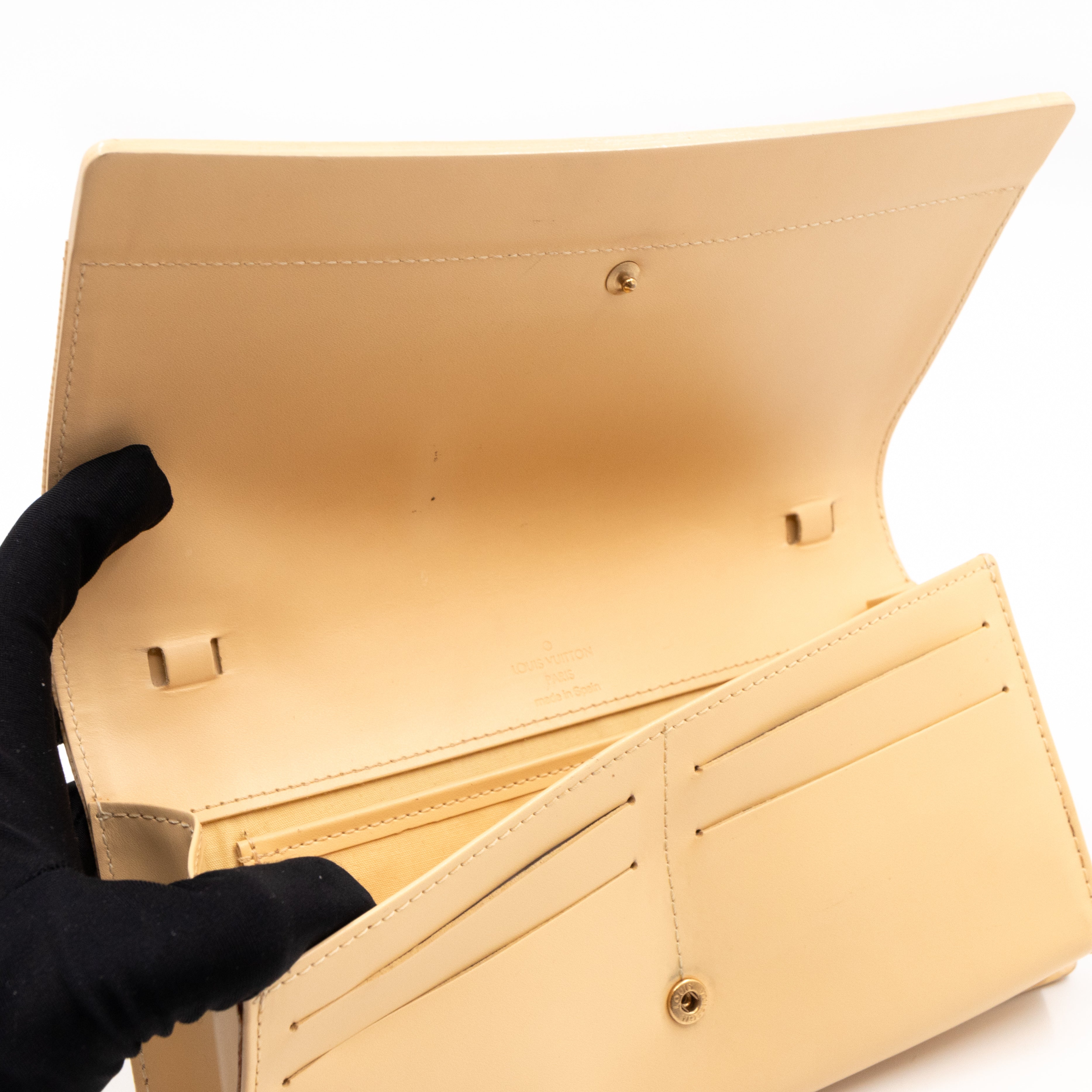 Honfleur Pochette Epi Leather Vanilla