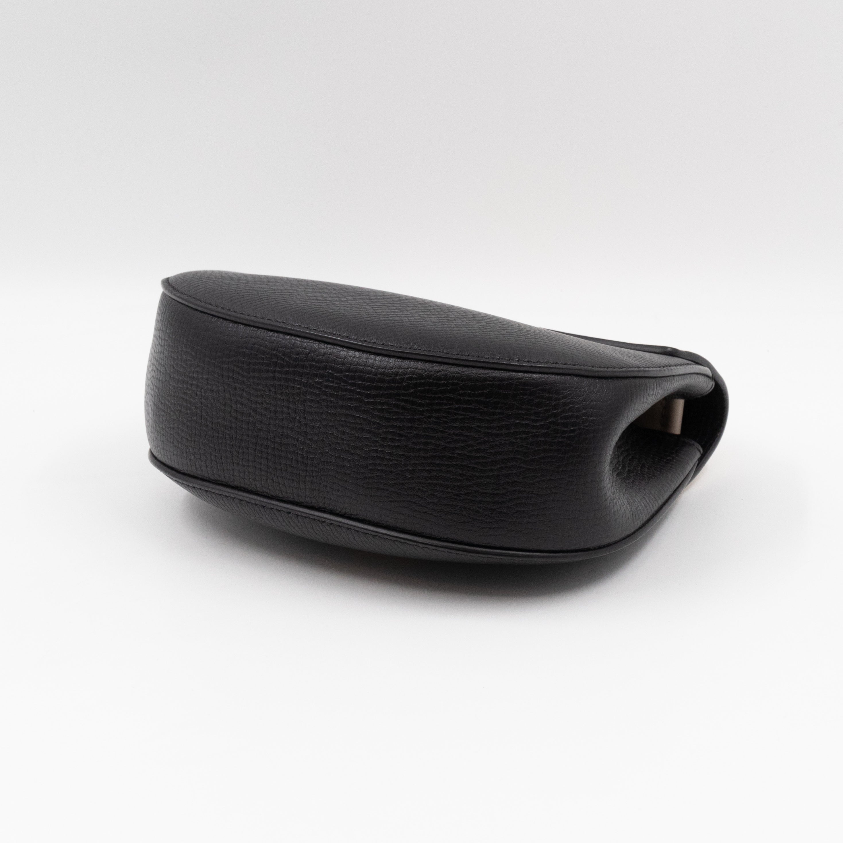 Drew Black White Leather Gold