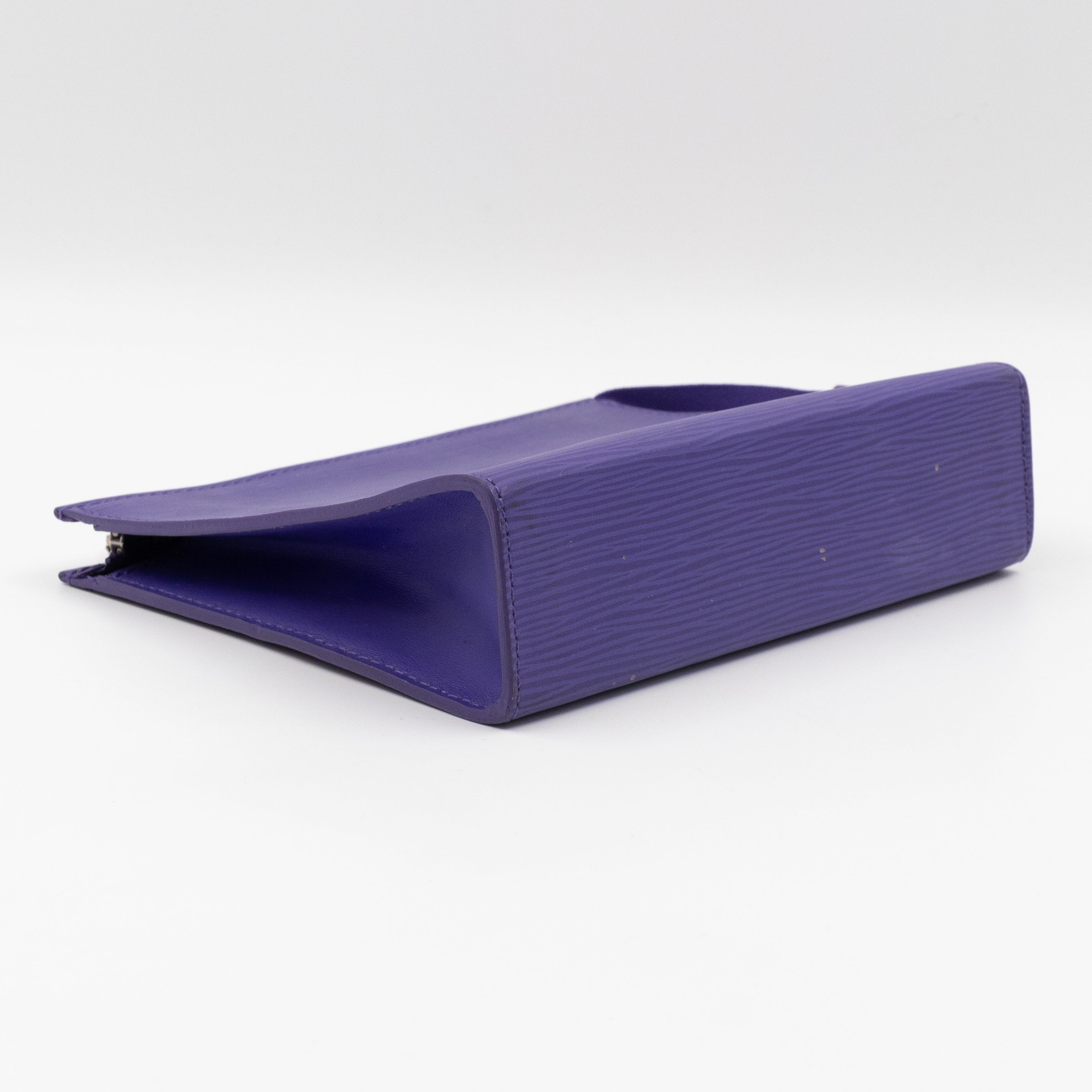 Toiletry Pouch 19 Purple Epi Leather