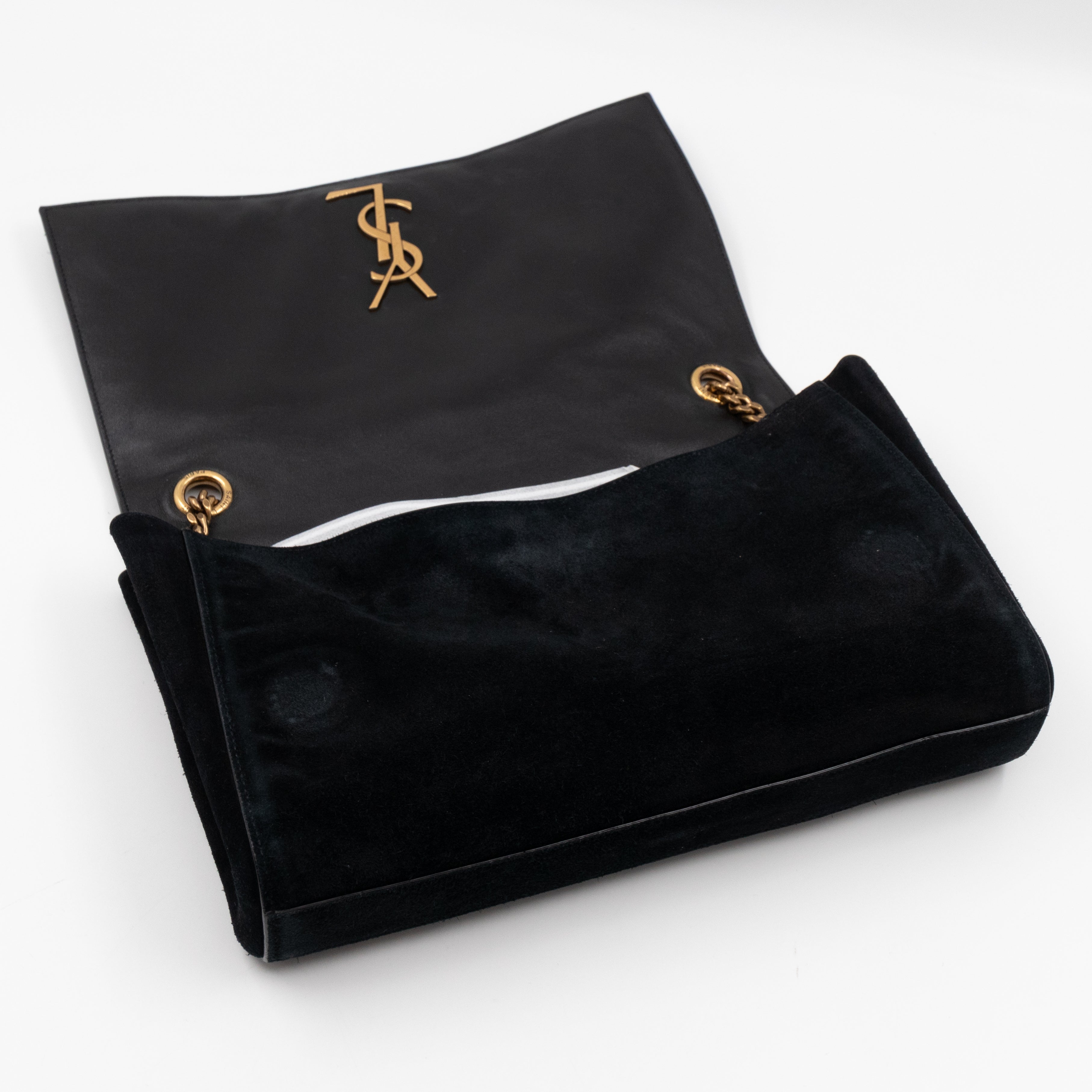 Reversible Kate Medium Black Suede & Leather