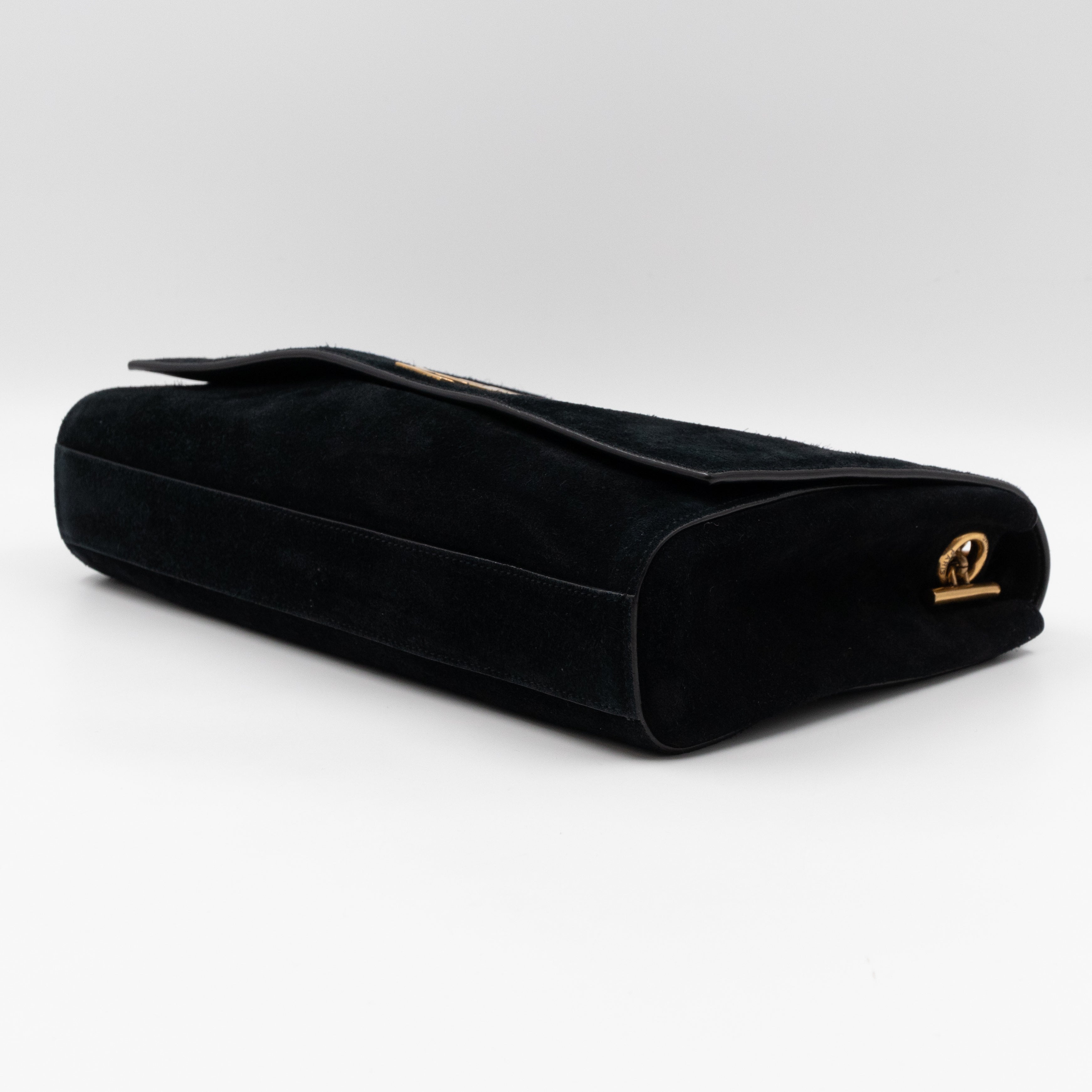 Reversible Kate Medium Black Suede & Leather