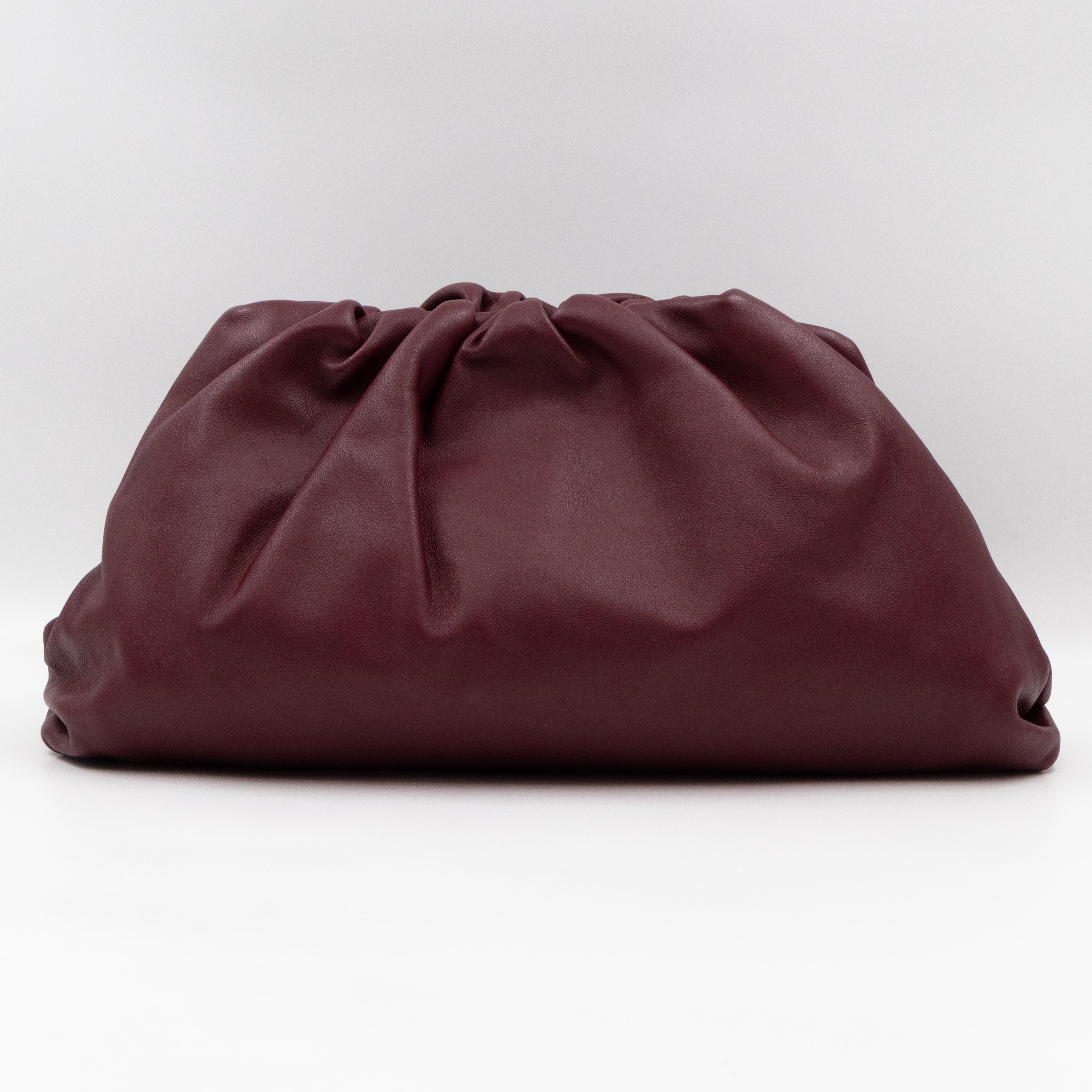 The Pouch Clutch Leather Burgundy