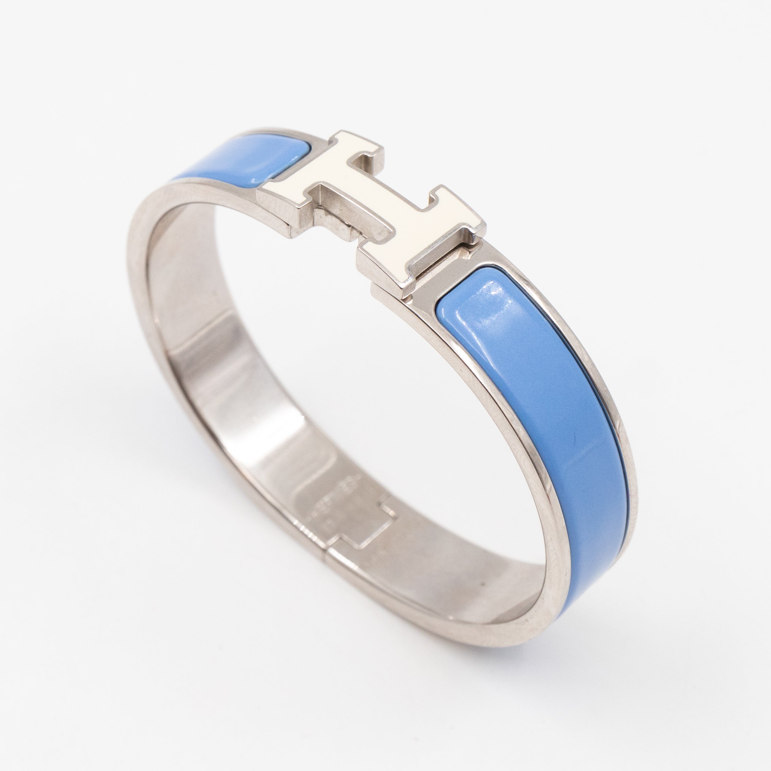 Clic H Bracelet PM Blue White Silver