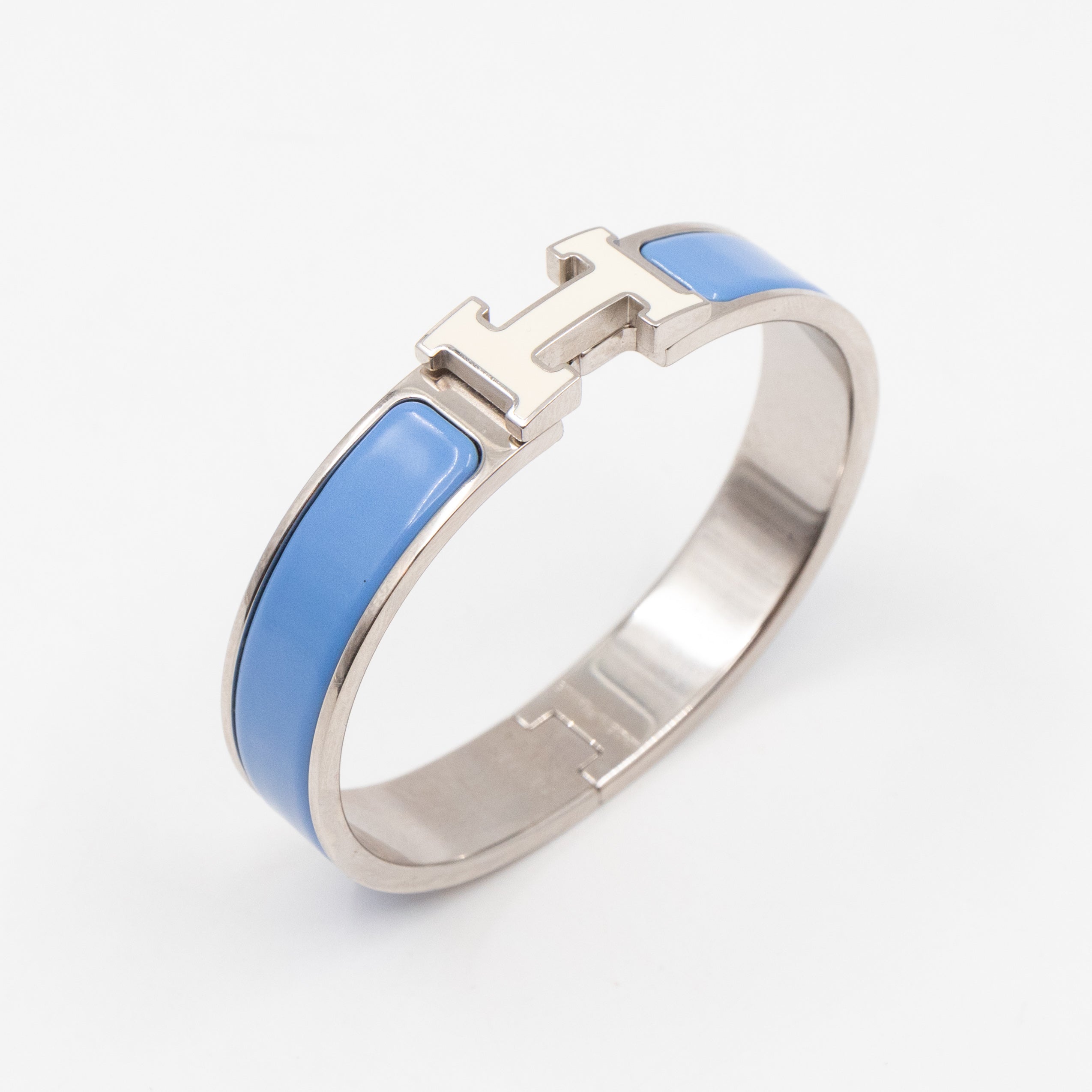 Clic H Bracelet PM Blue White Silver