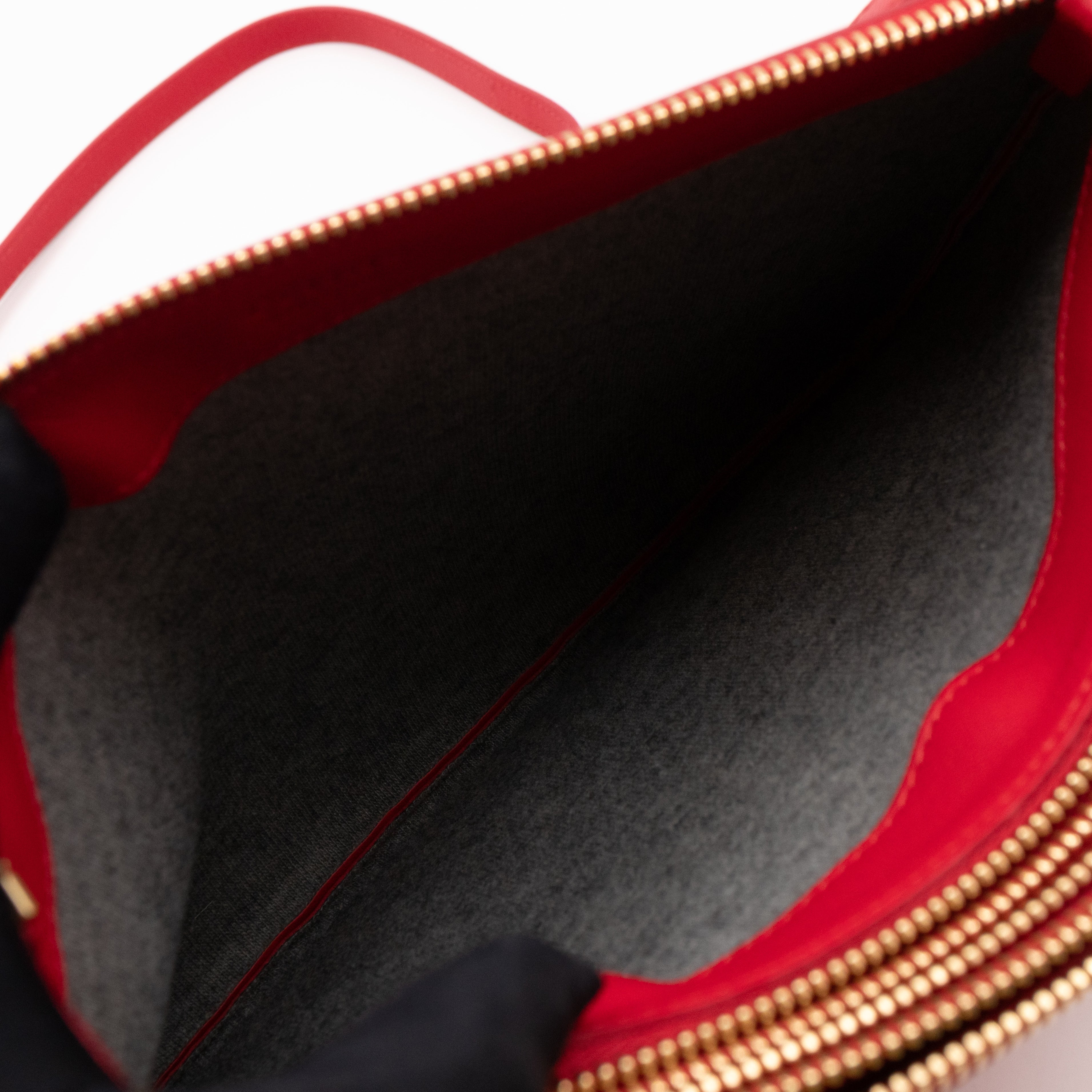 Large Trio Bag Red Leather