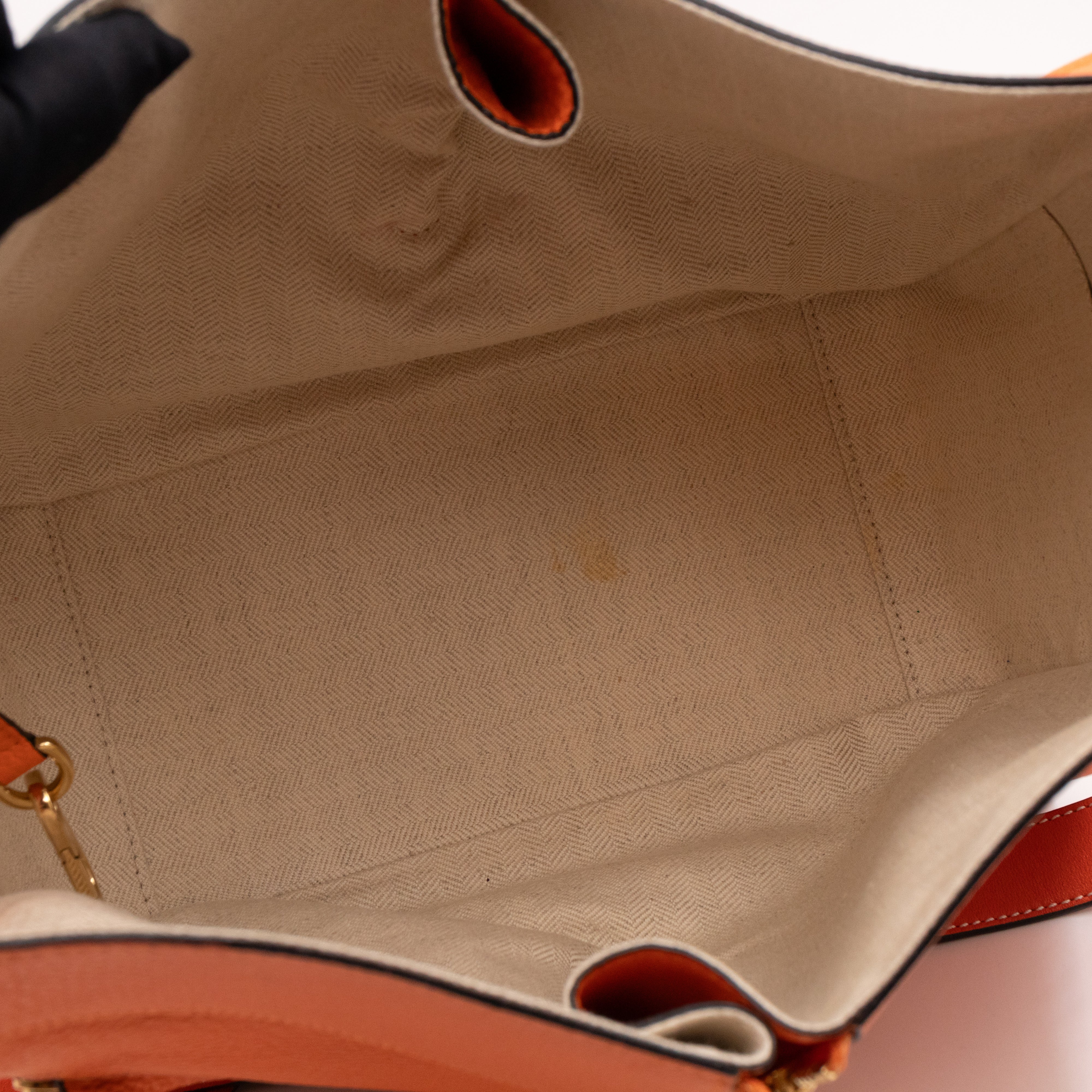 Small Hammock Bag Orange Leather
