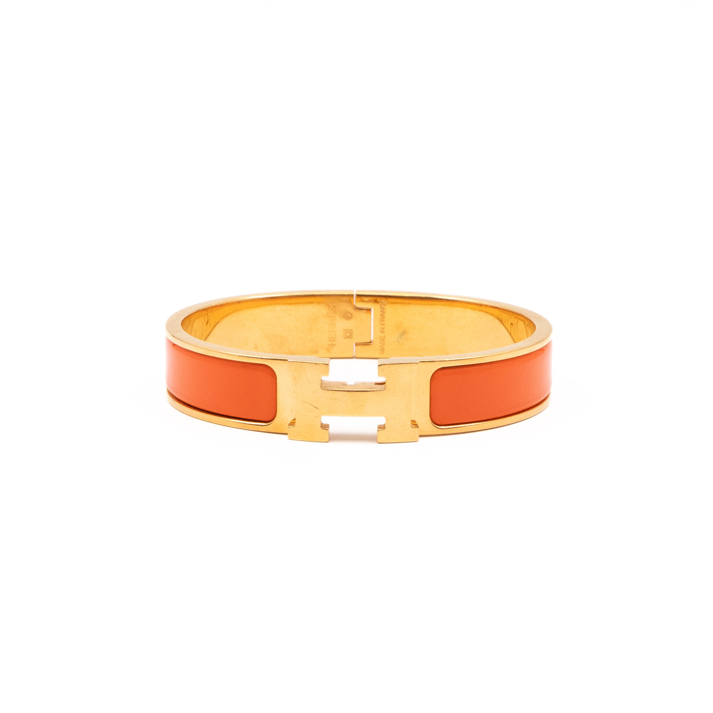 Clic H Bracelet PM Orange Gold
