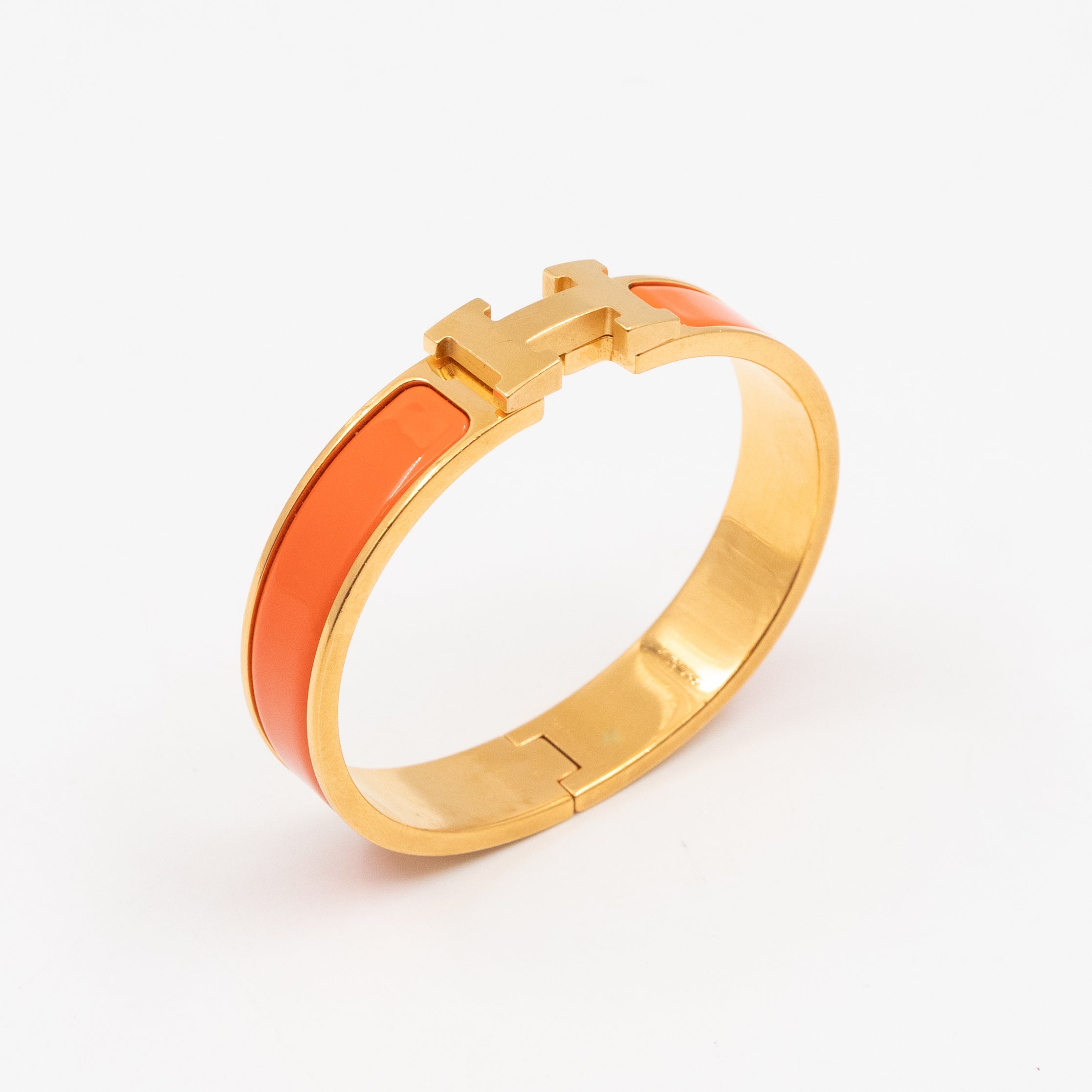 Clic H Bracelet PM Orange Gold