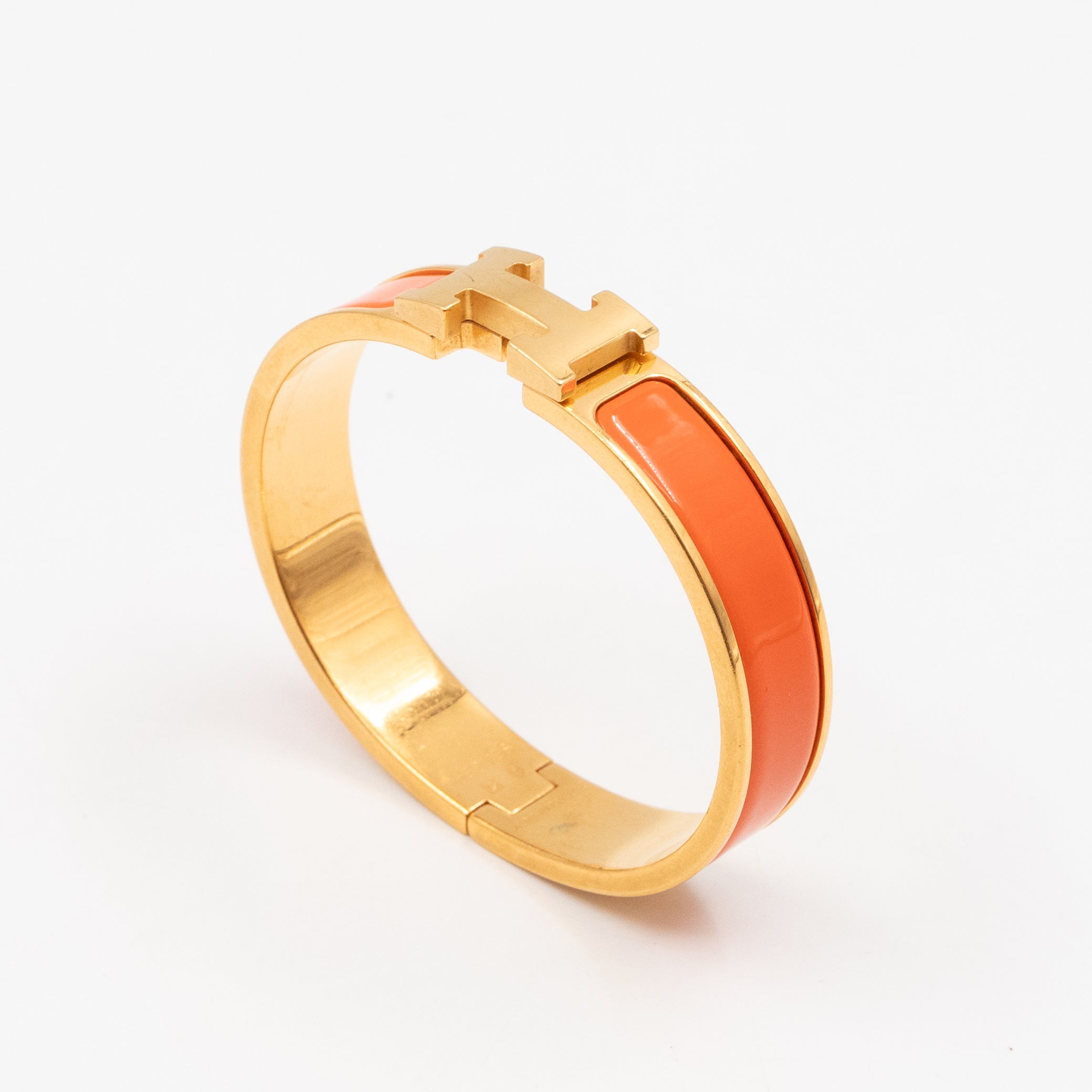 Clic H Bracelet PM Orange Gold