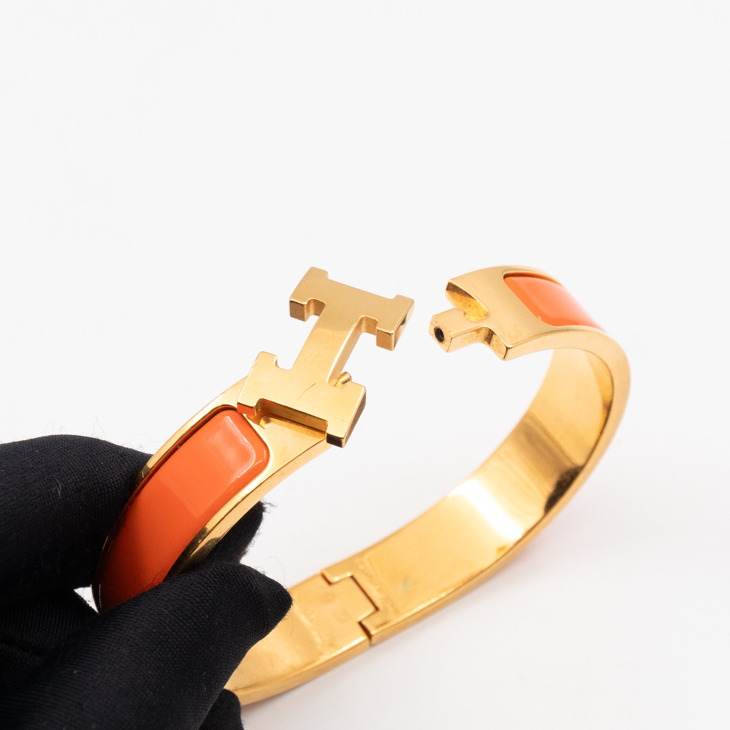 Clic H Bracelet PM Orange Gold