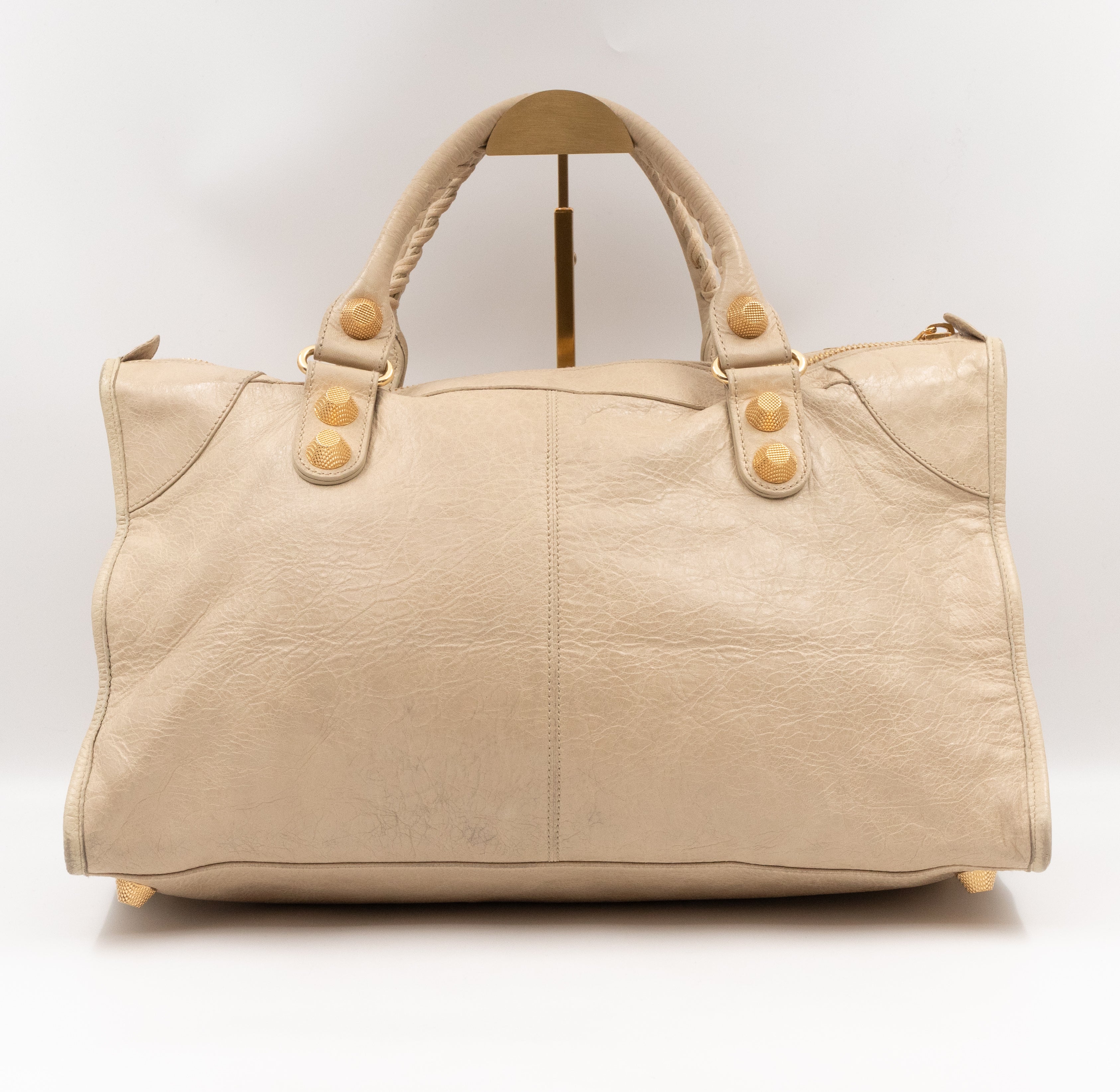 Work Giant 21 Beige Leather Gold