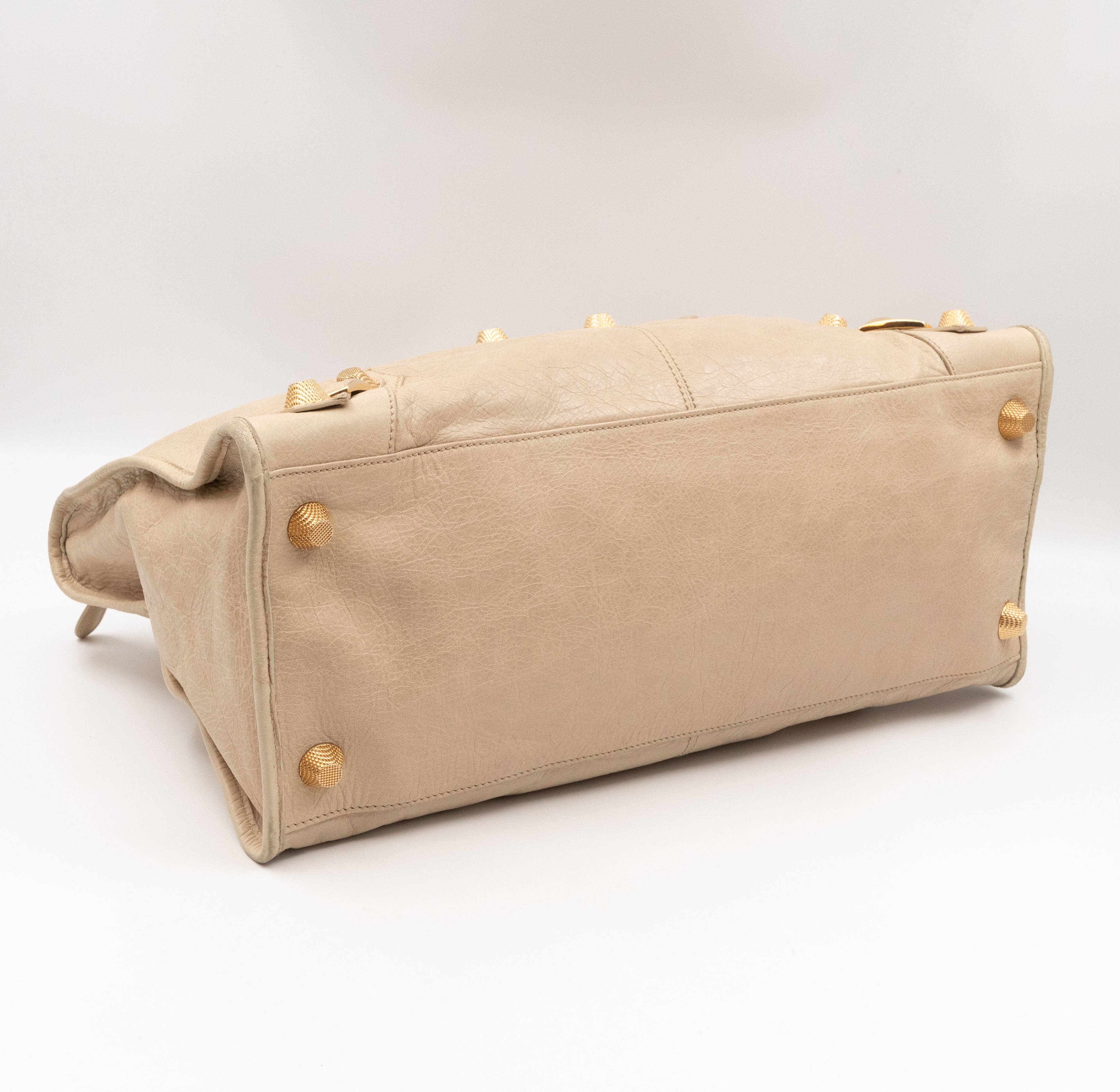 Work Giant 21 Beige Leather Gold