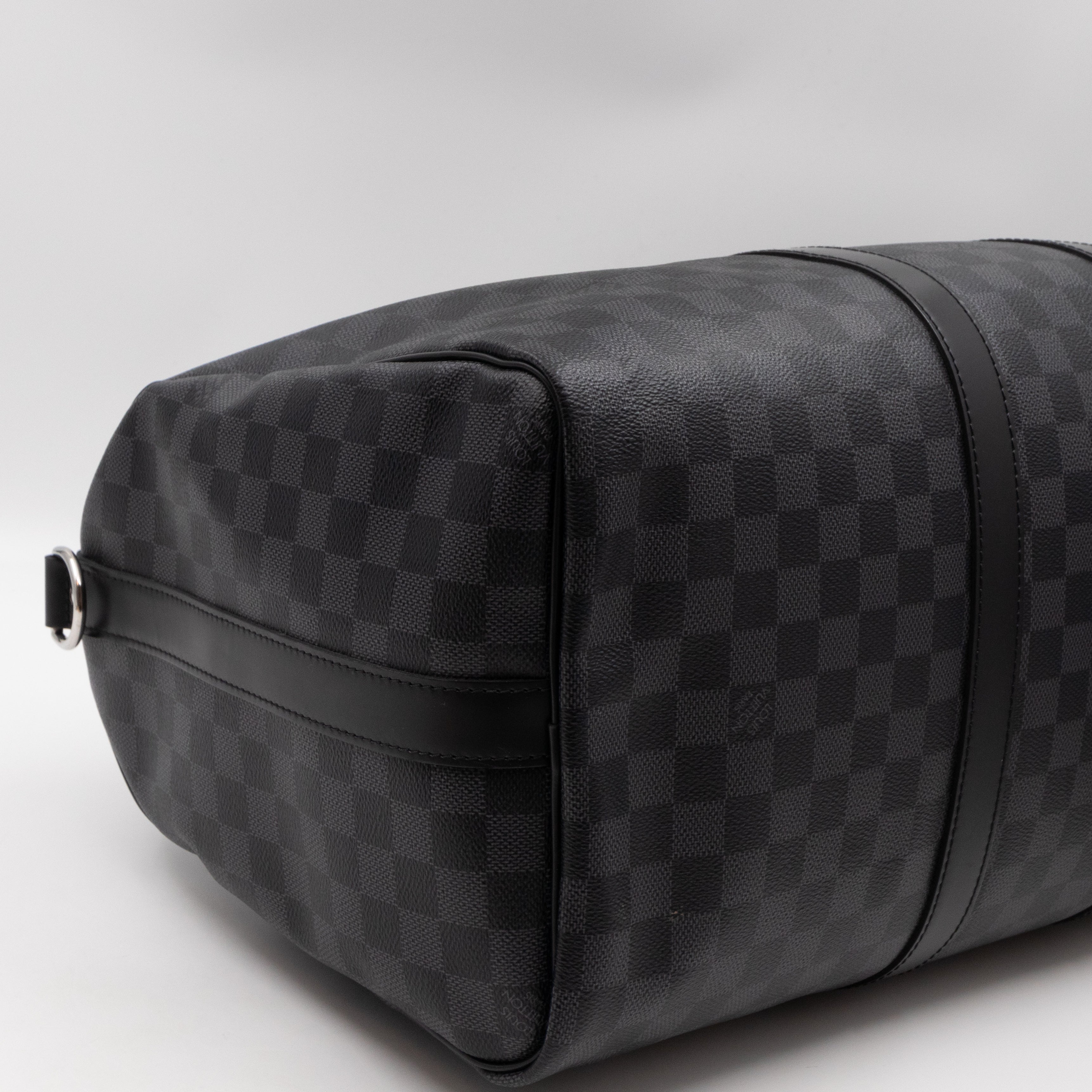 Keepall 45 Bandouliere Damier Graphite