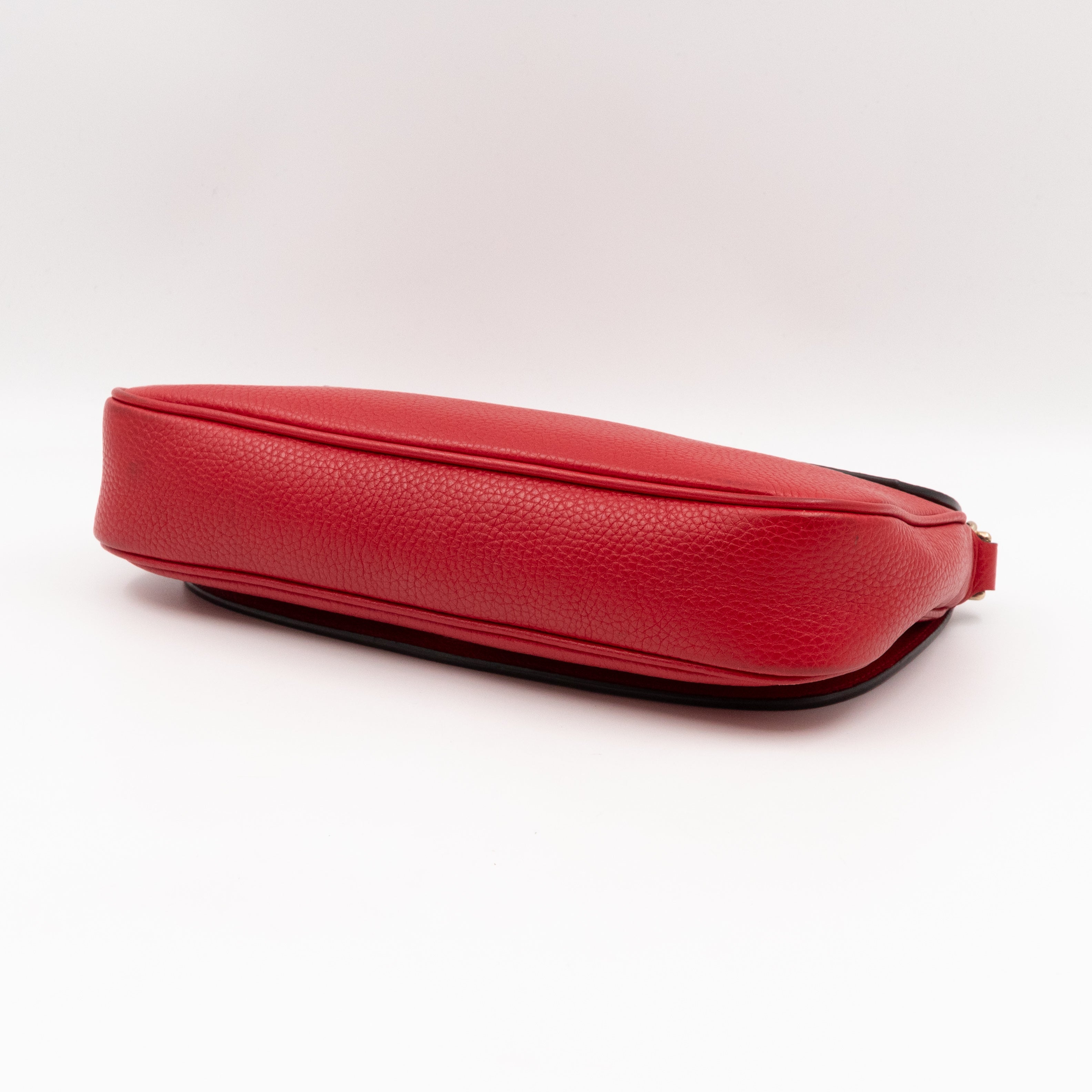 Soho Flap Chain Bag Red Leather