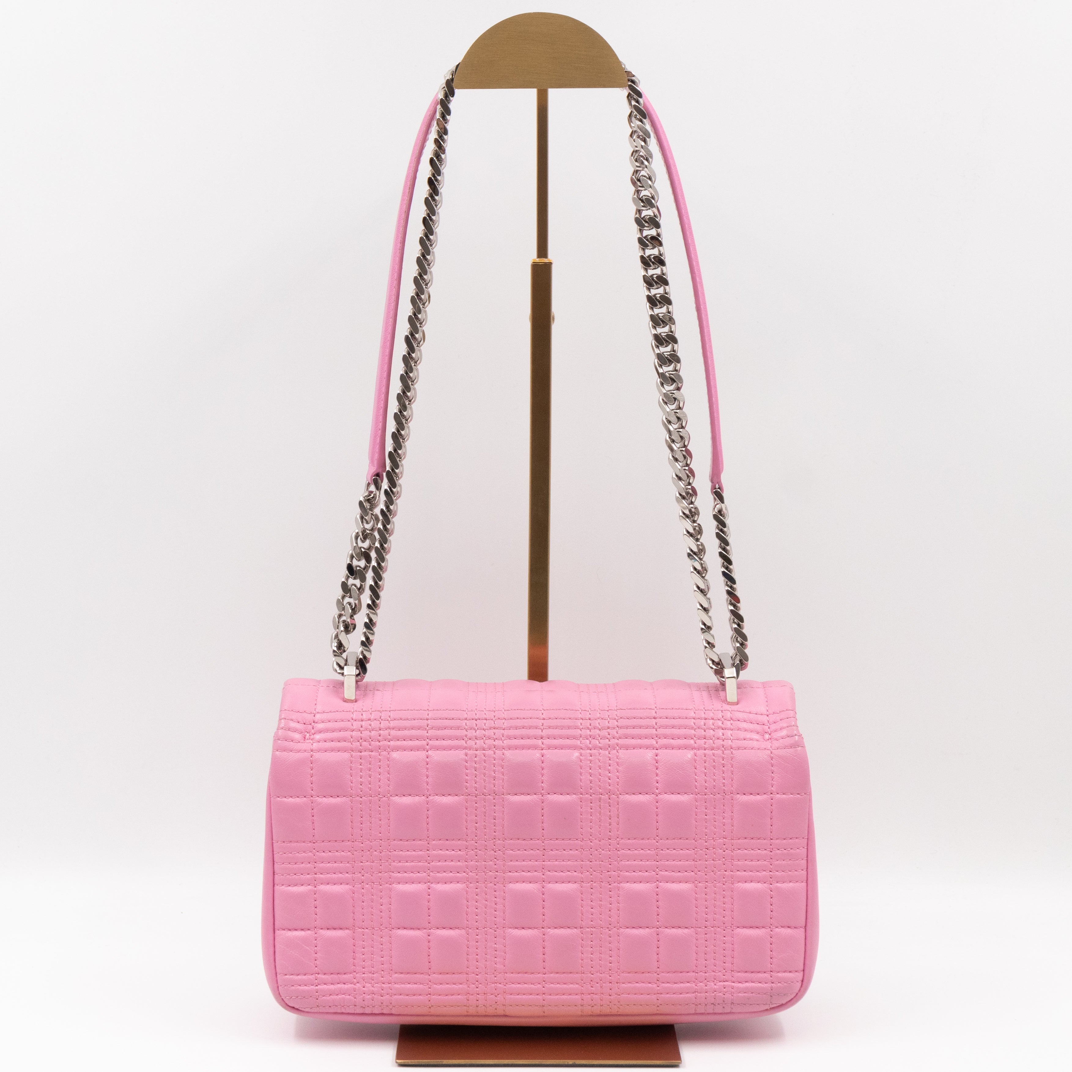 Small Quilted Lola Bag Light Pink Leather