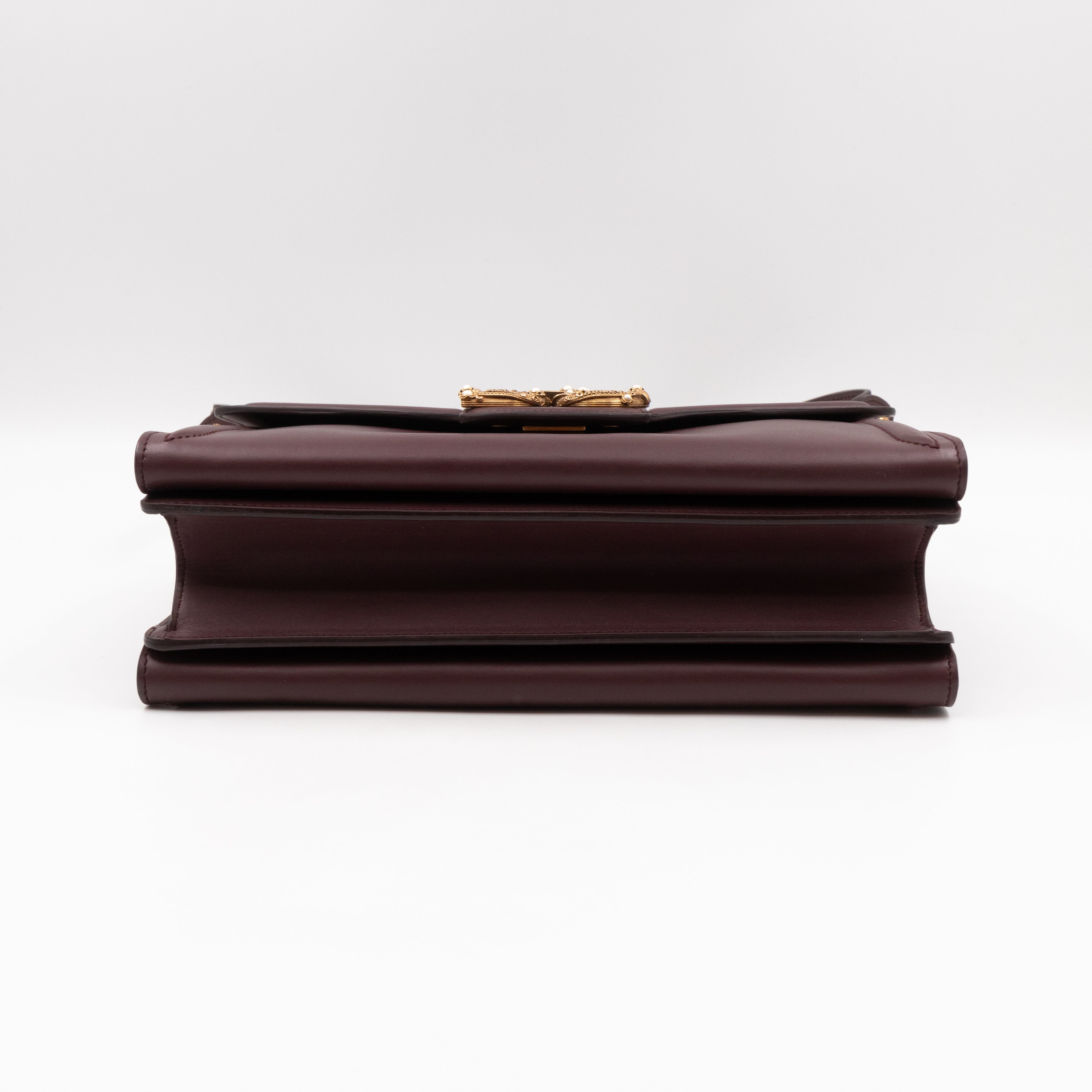 DG Amore Large Bag Burgundy Leather