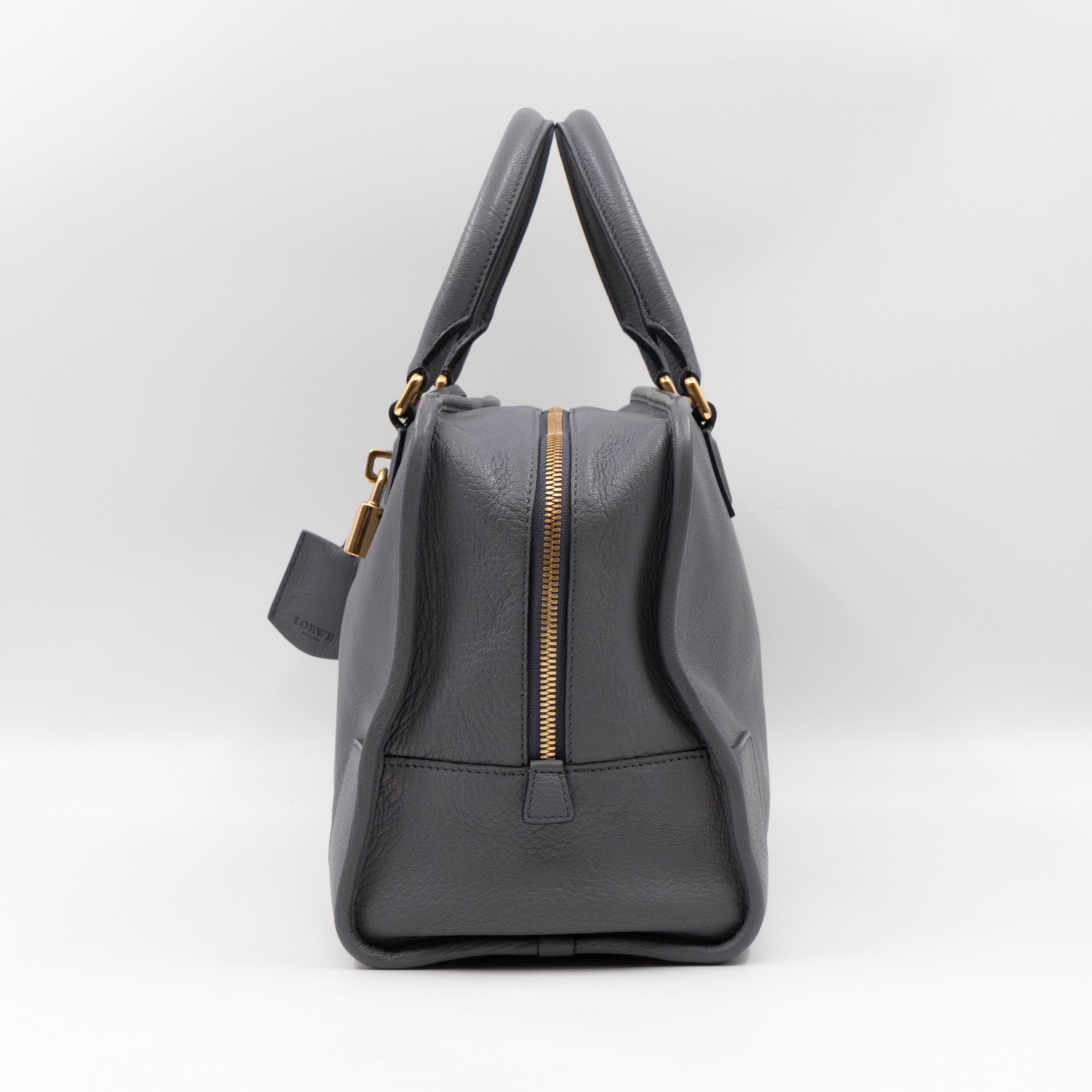 Amazona 36 Handbag Grey Leather