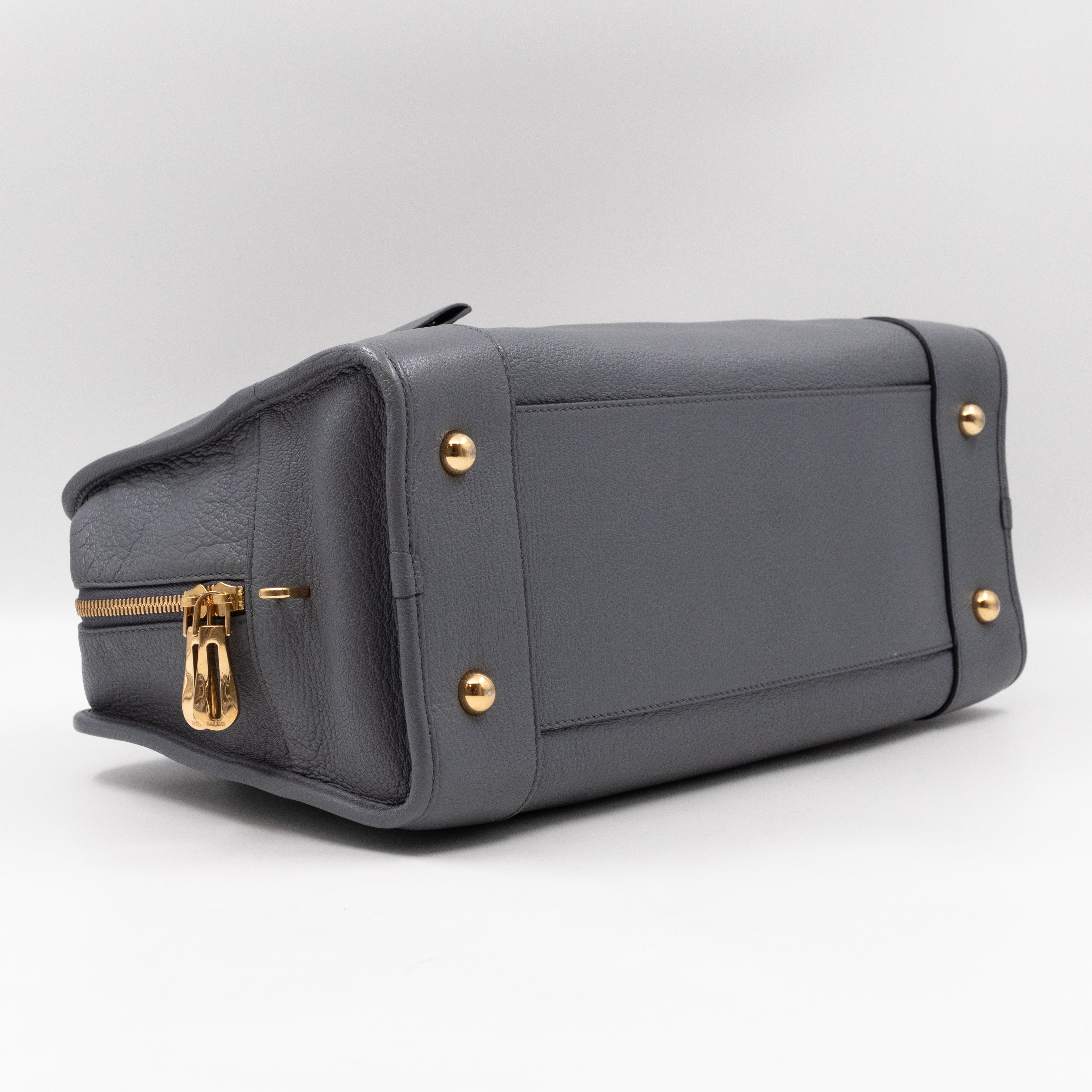 Amazona 36 Handbag Grey Leather