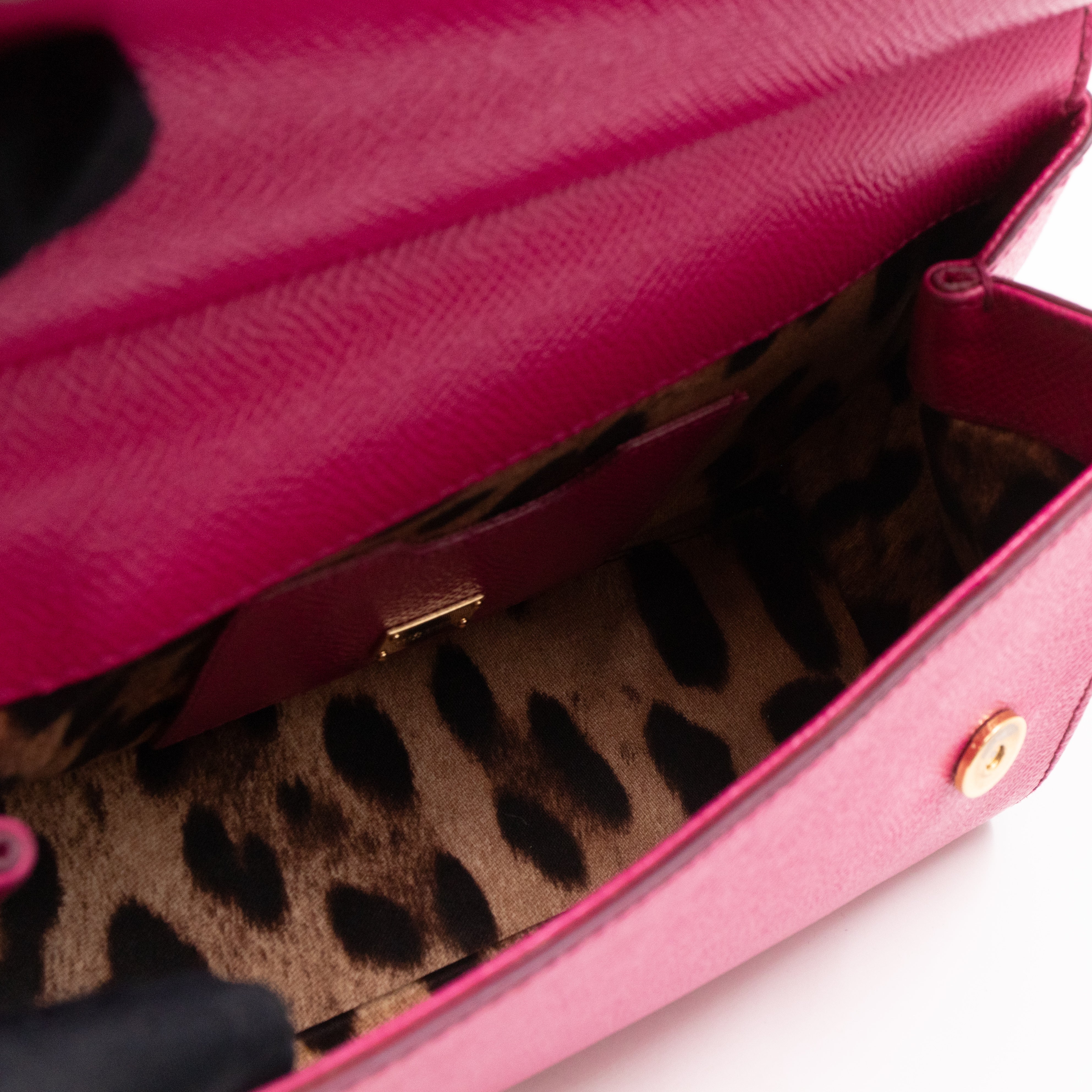 Sicily Mini Pink Dauphine Leather