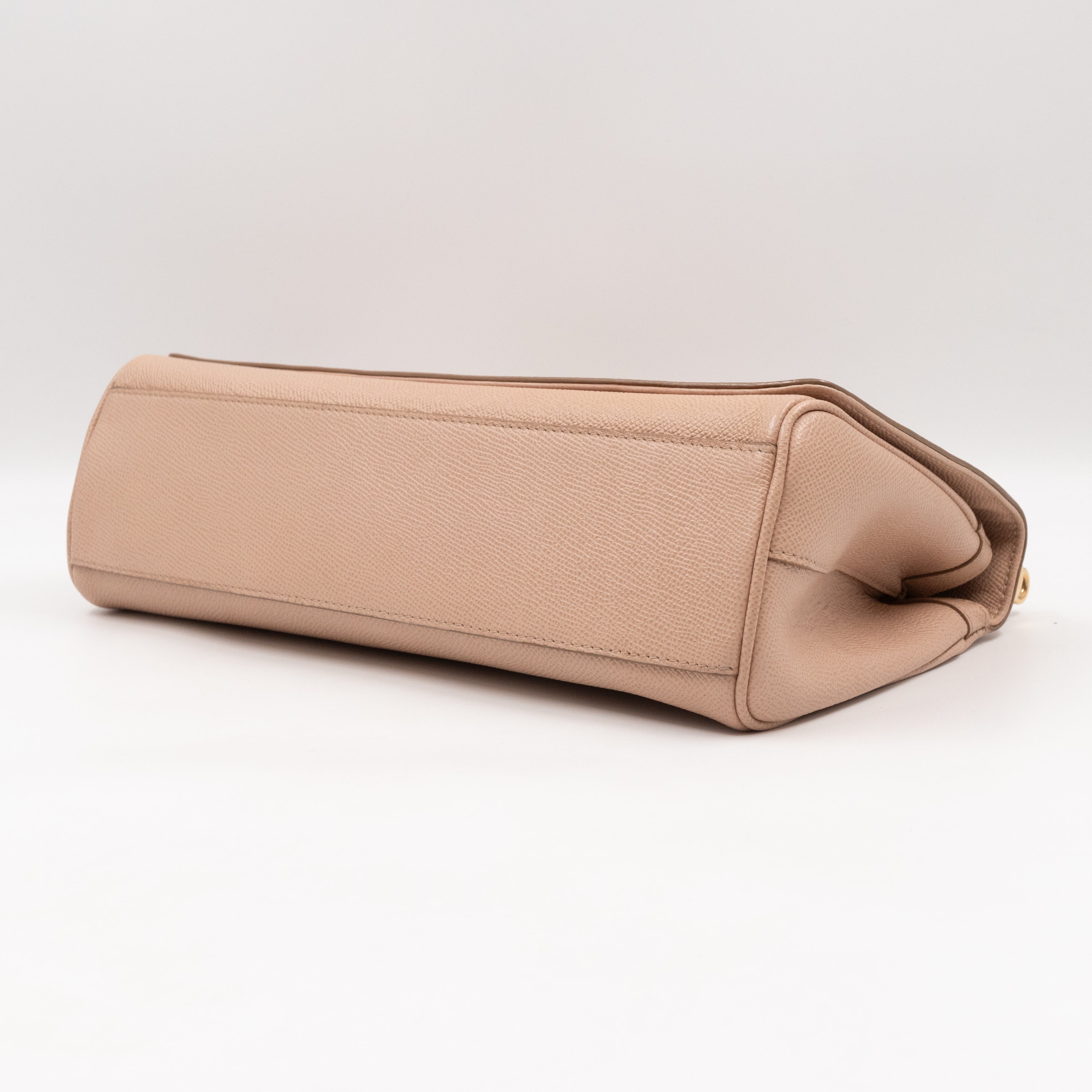 Miss Sicily East West Beige Leather