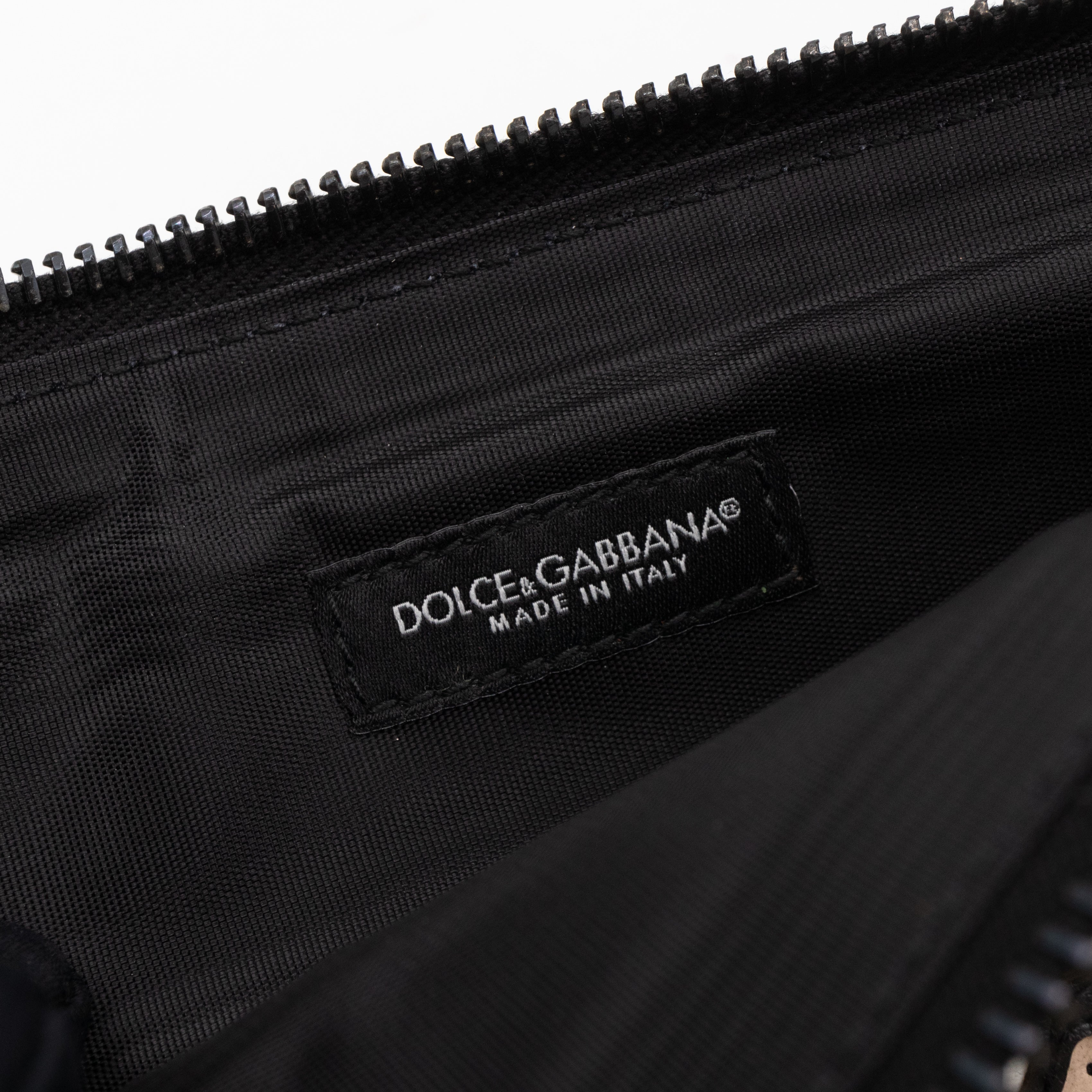 Family Patch Pouch Black Leather