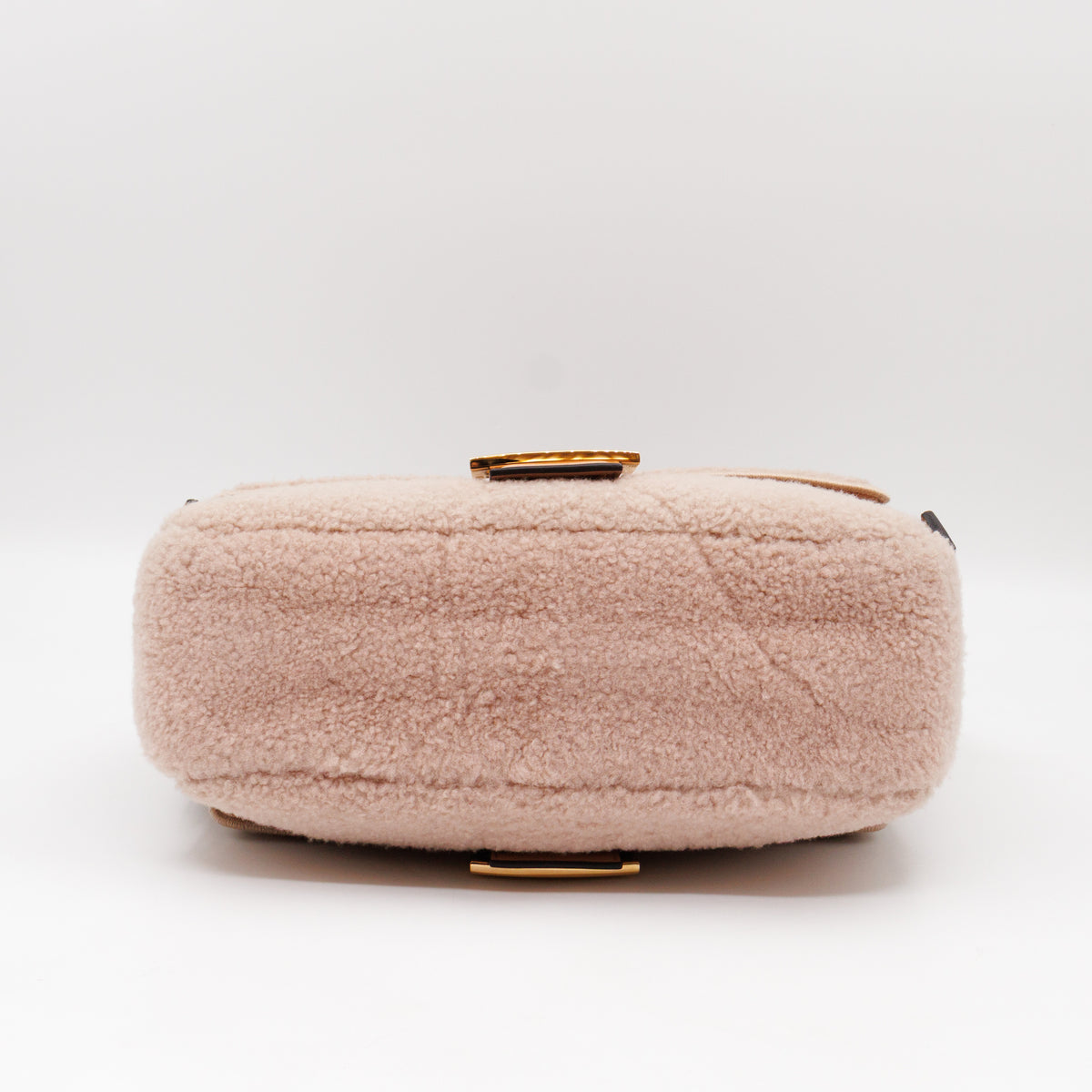 Multi Baguette Shoulder Bag Rosa Plaster Shearling