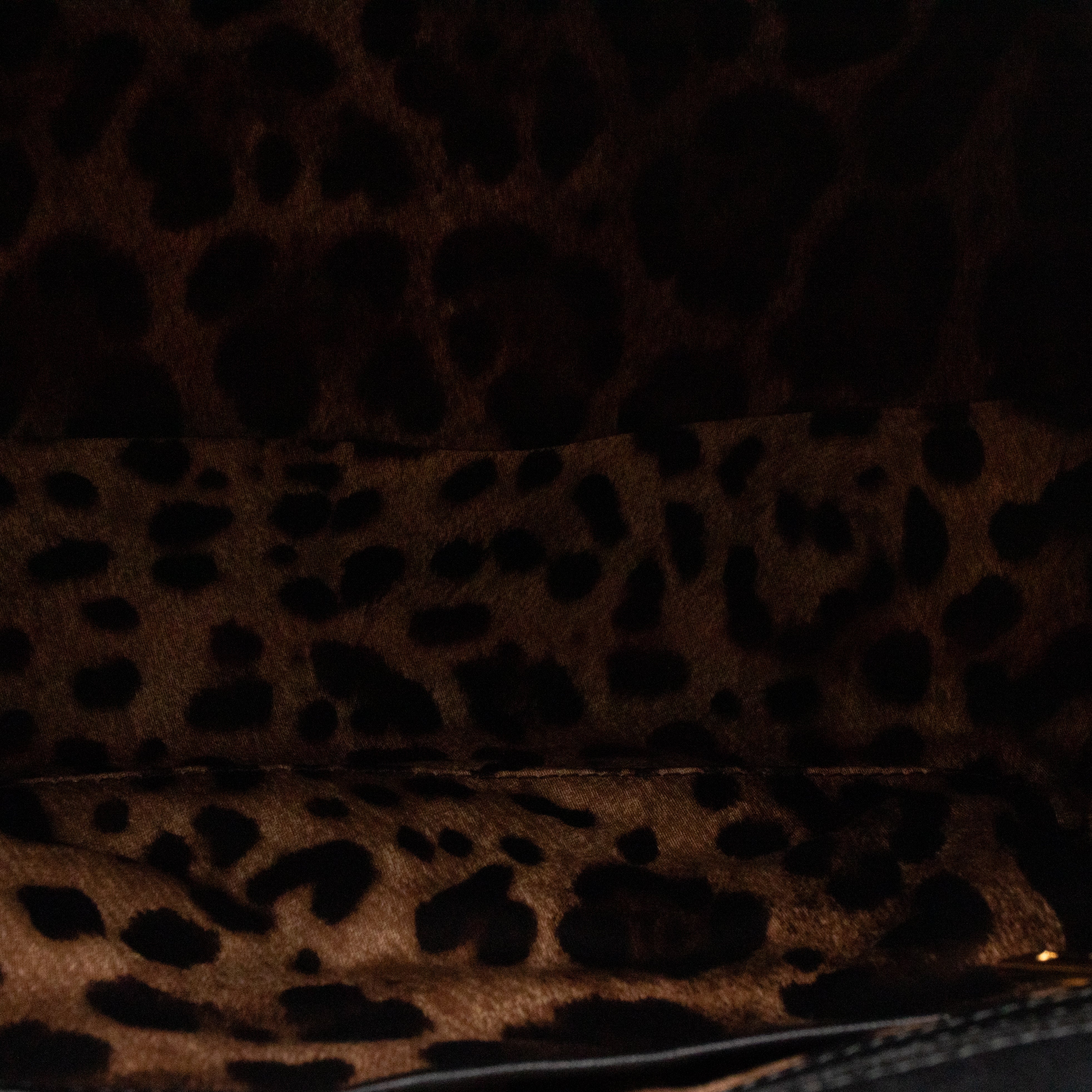 Sicily Large Black Sequins Leather