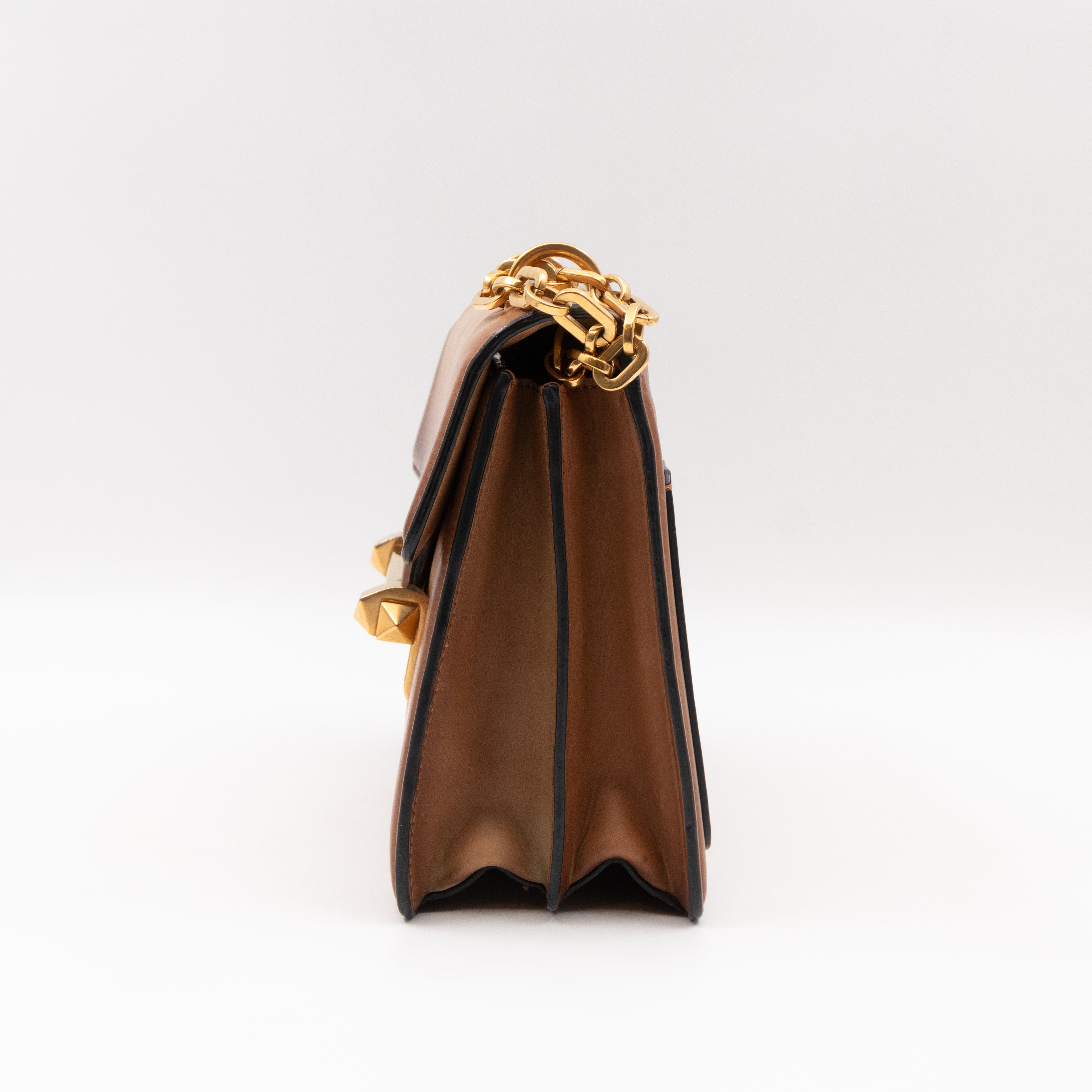 Uptown Crossbody Bag Brown Leather