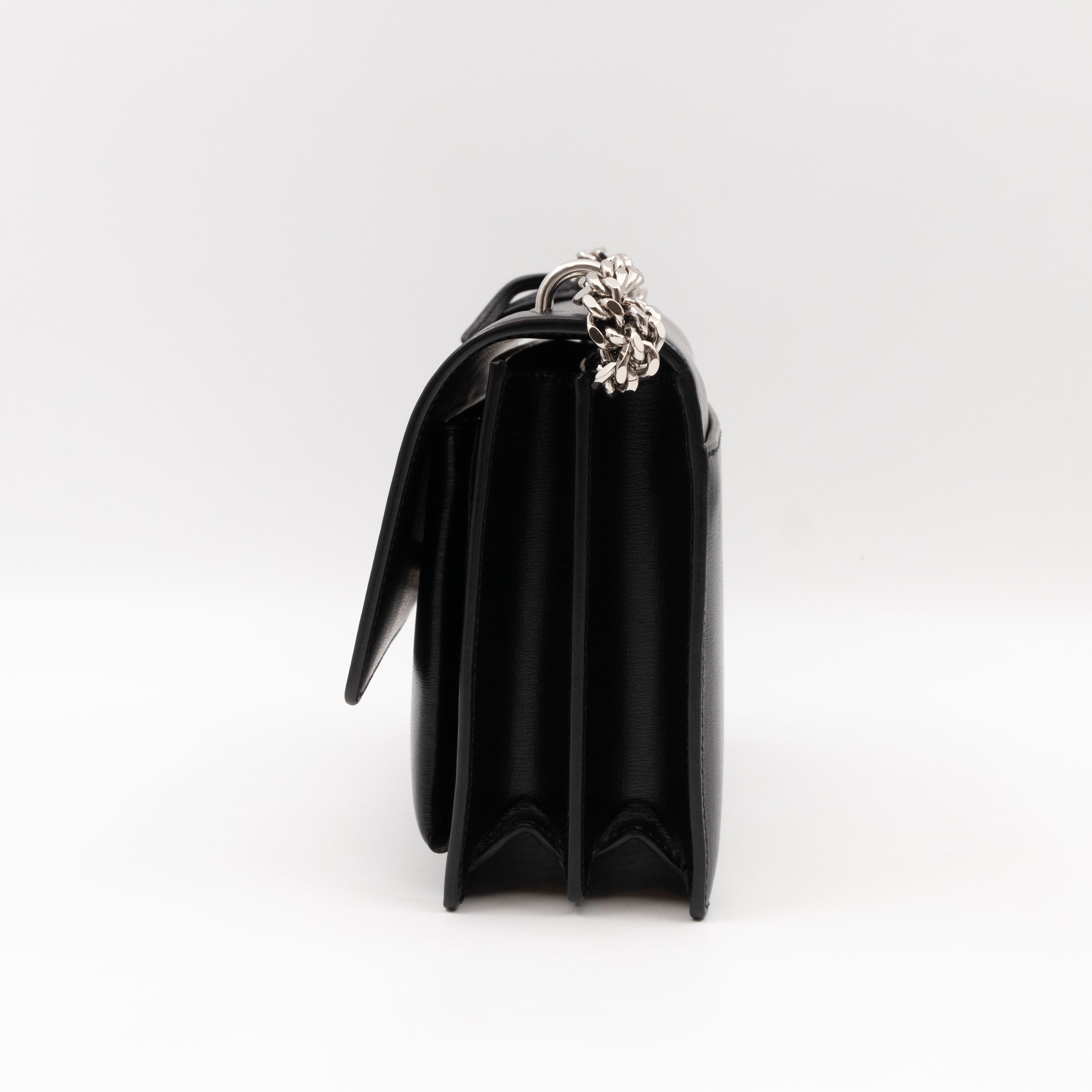 Sunset Medium Black Smooth Leather