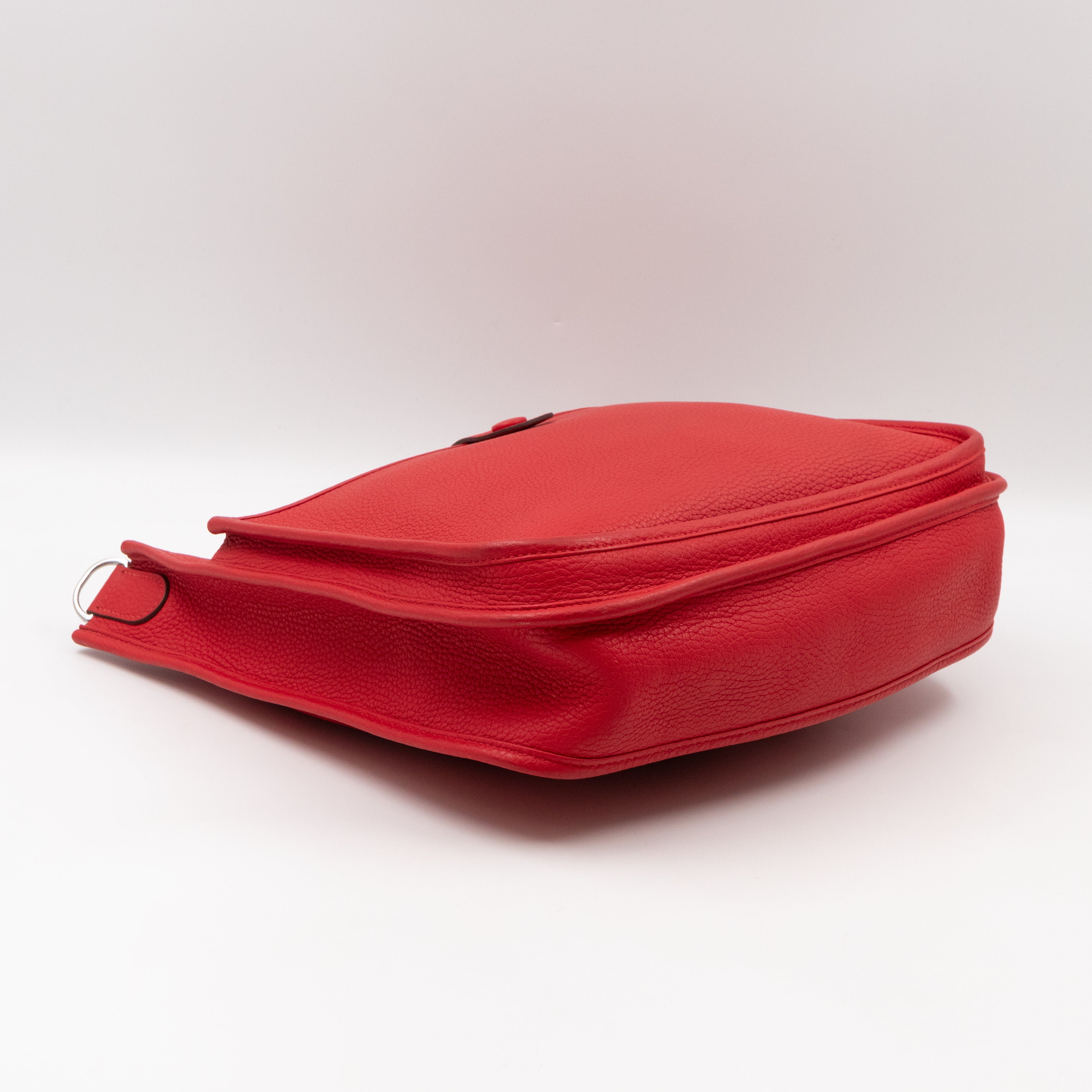 Evelyne III 29 Rouge Tomate Leather Two-Tone Strap