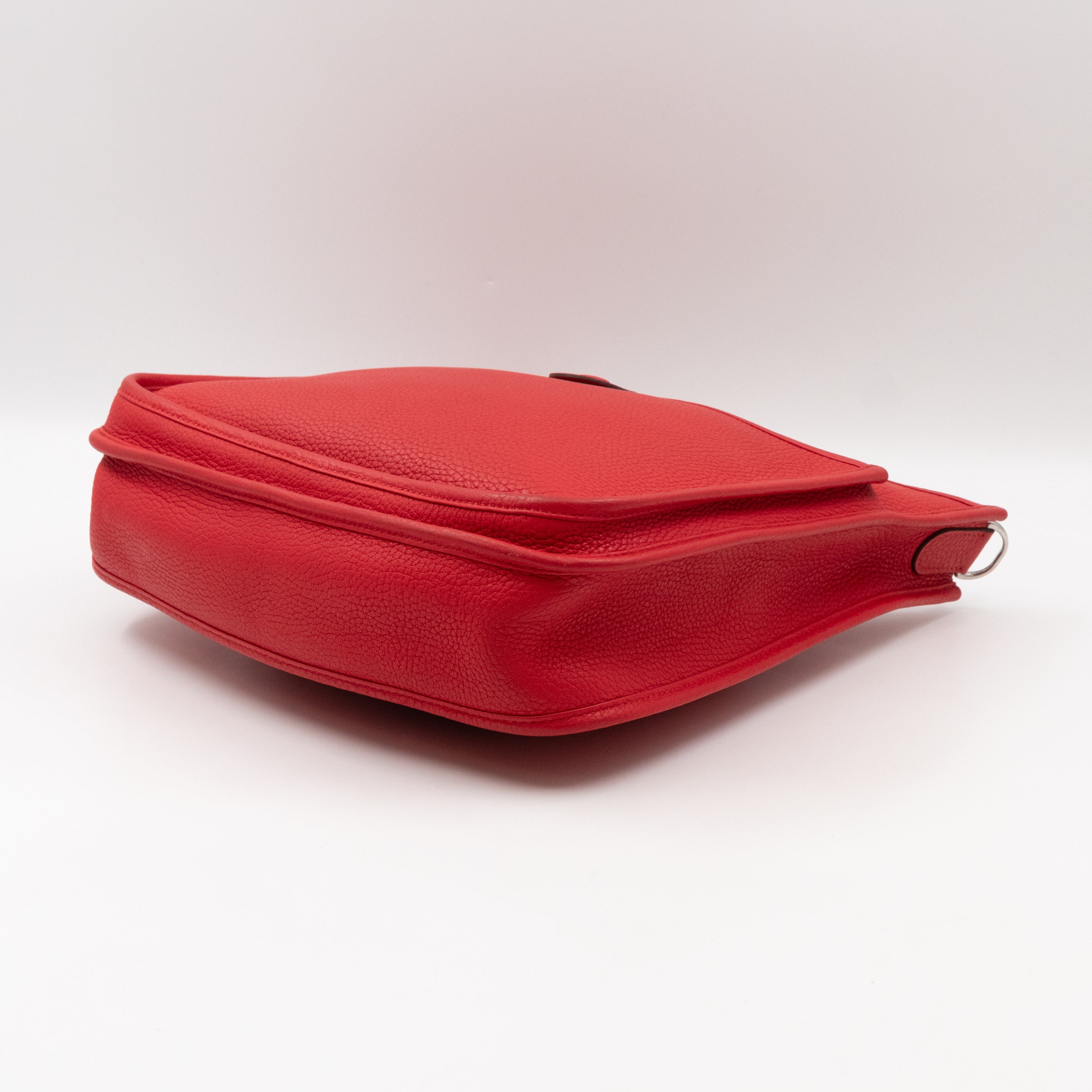 Evelyne III 29 Rouge Tomate Leather Two-Tone Strap