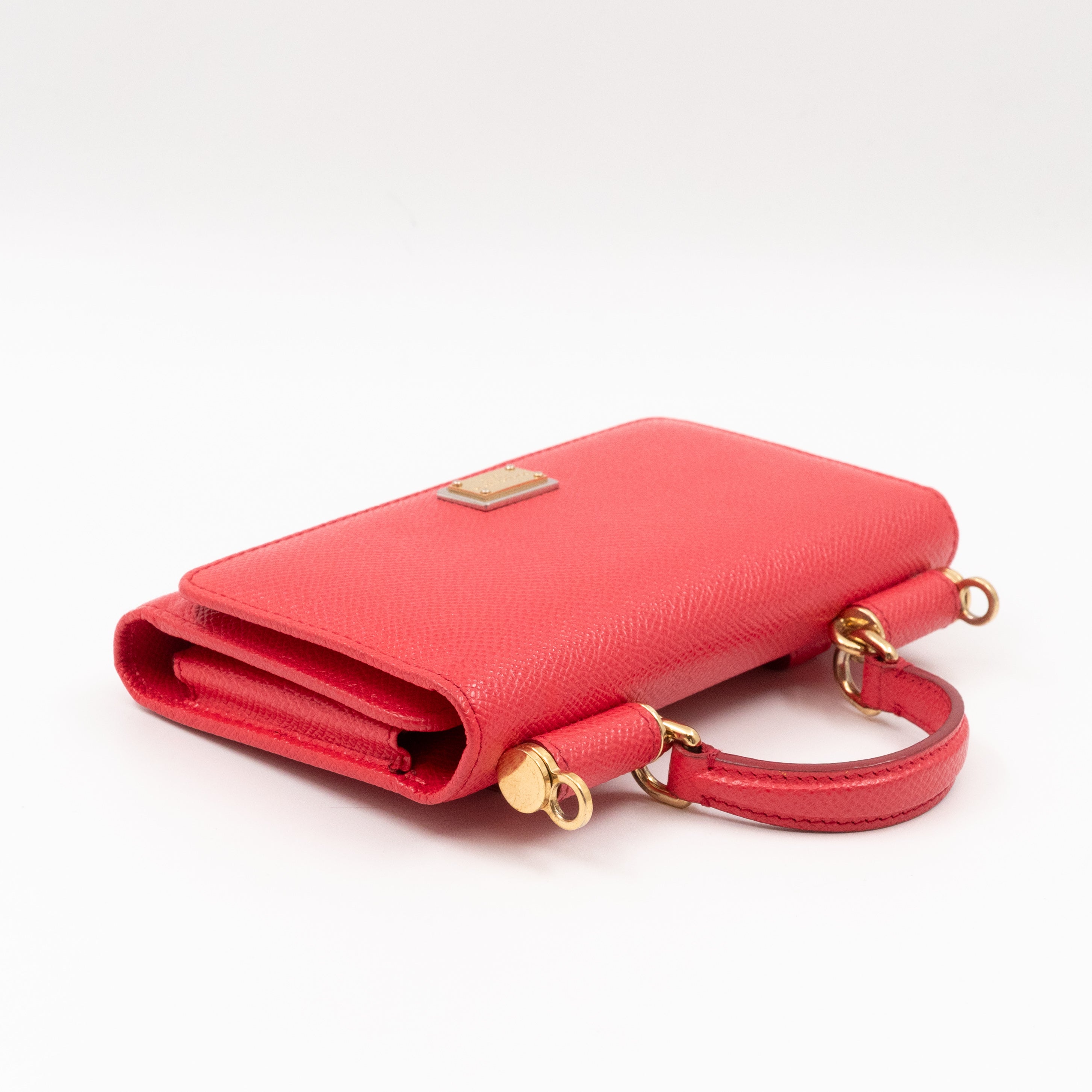 Sicily Von Belt Bag with Crystal Chain Pink Leather