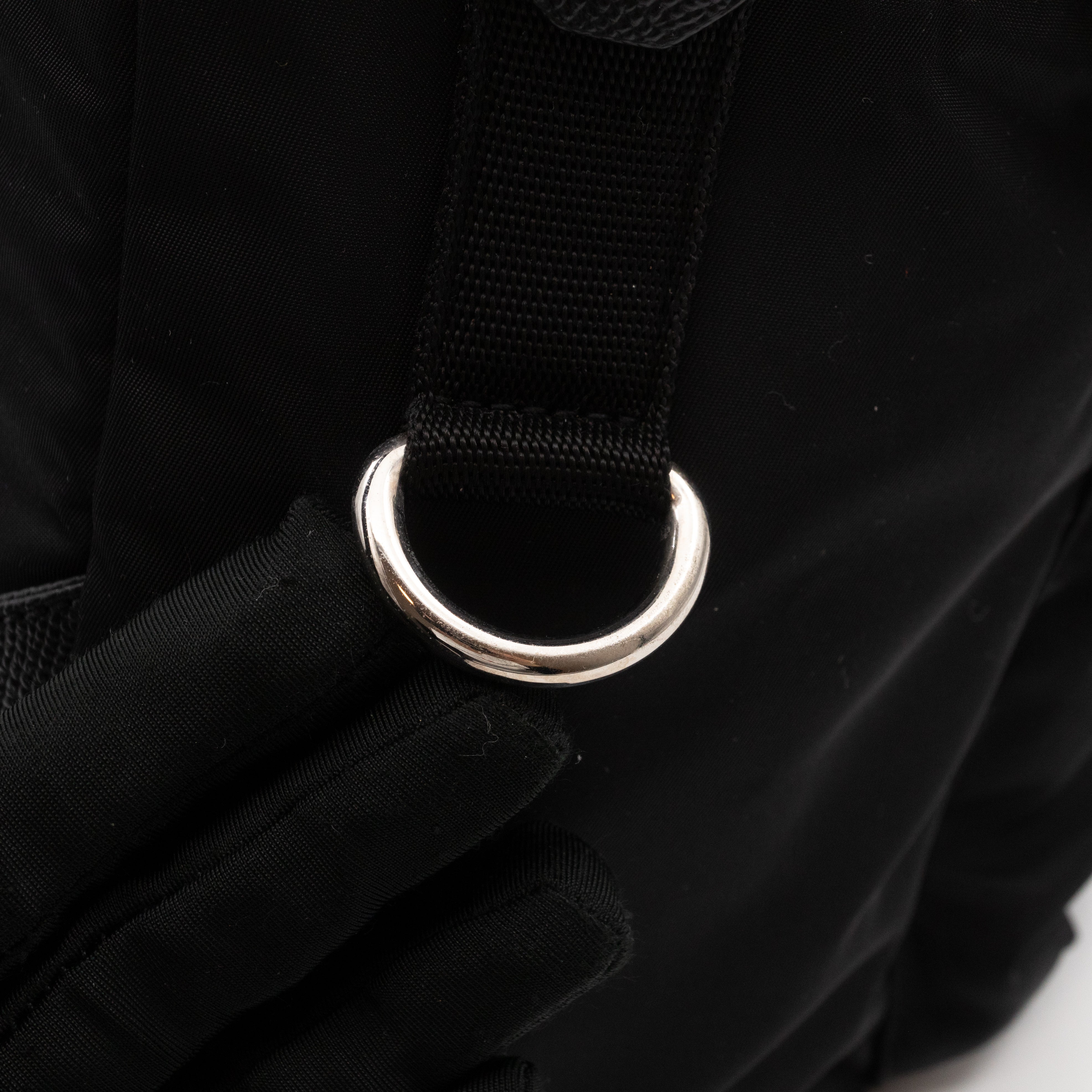 Vulcano Backpack Studs & Pins Black Nylon