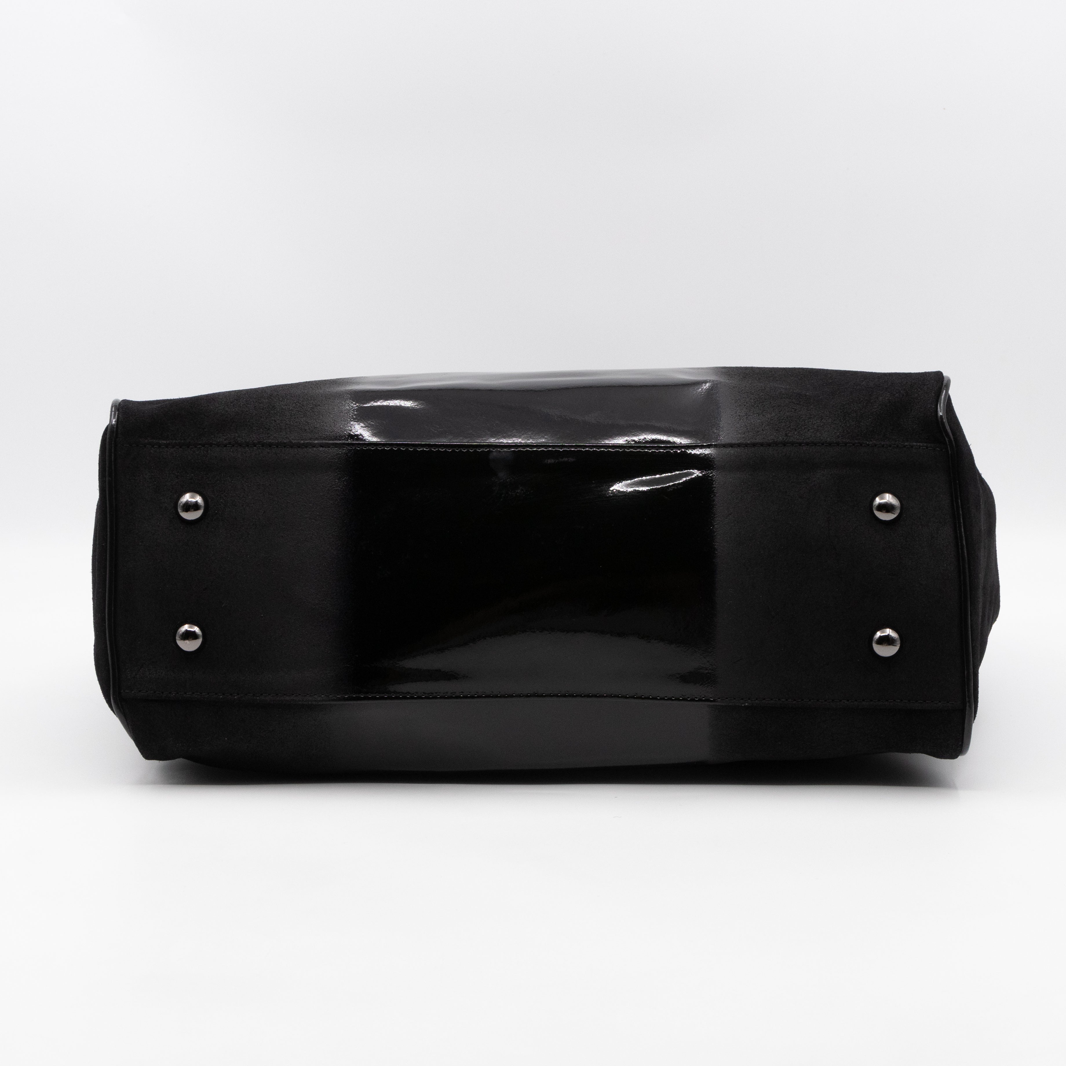 Bayswater Black Suede & Patent Leather