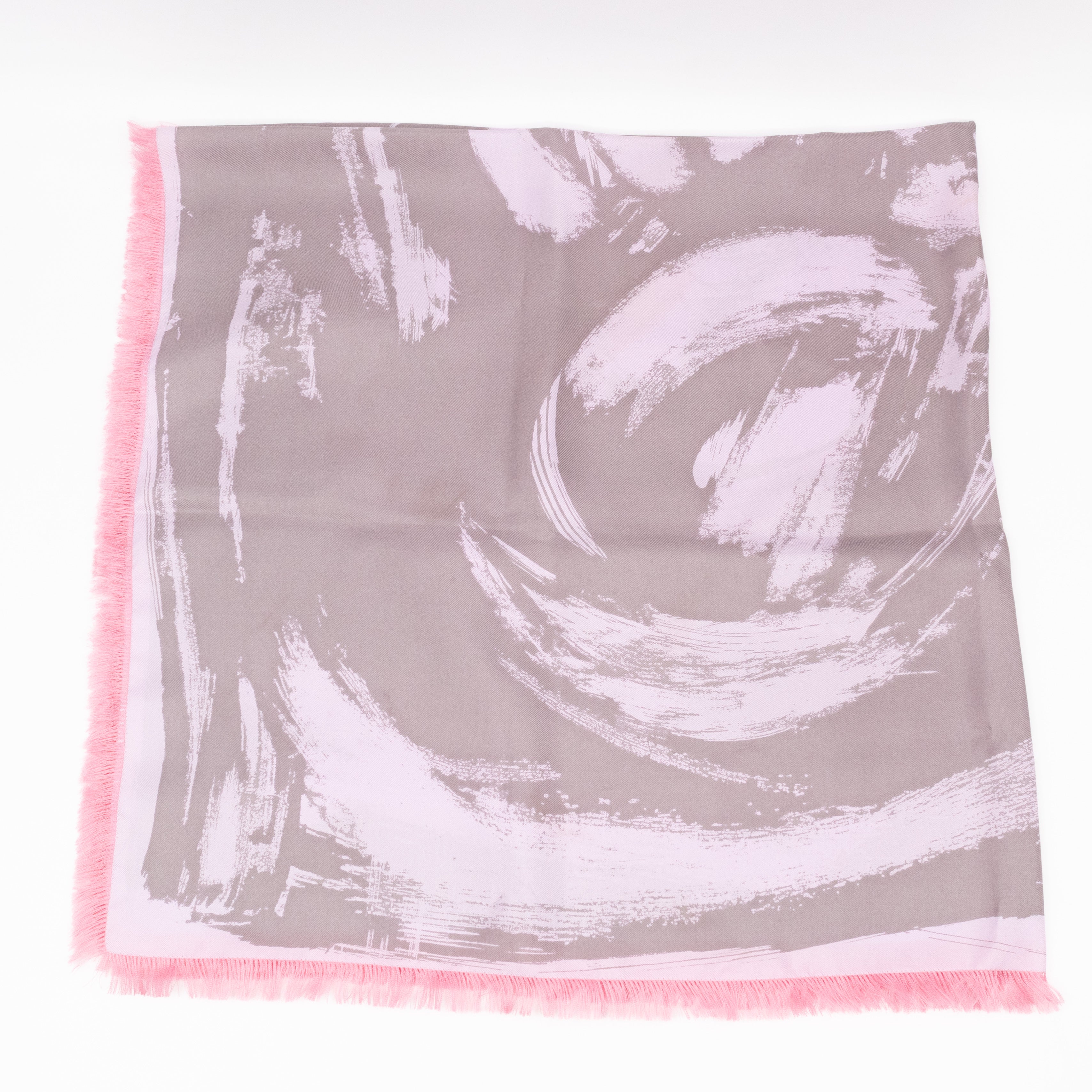 Arty Flower Square Silk 90 Light Pink